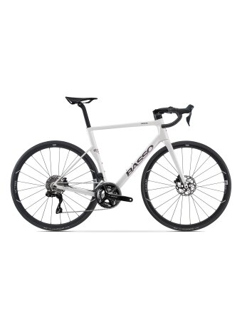 Basso Venta R / SHIMANO 105 Di2 2x12 / Microtech MCT Disc / Pearl White / plento dviratis (28")