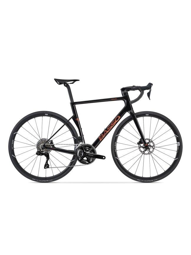 Basso Venta R / SHIMANO 105 Di2 2x12 / Microtech MCT Disc / Magma Black / plento dviratis (28") Basso Venta R / SHIMANO 105 Di2 2x12 / Microtech MCT Disc / Magma Black / plento dviratis (28")