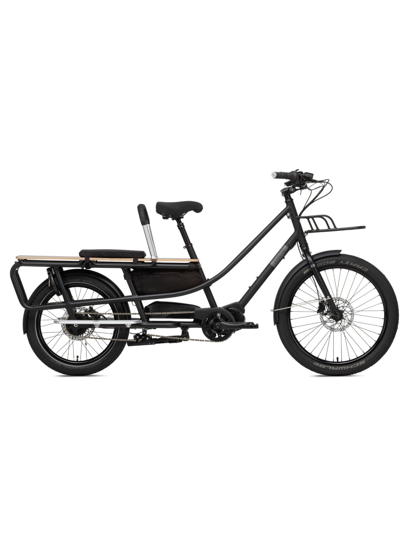 Creme HAPPY WAGON 504 Wh Black elektrinis cargo dviratis (20"/24") Creme HAPPY WAGON 504 Wh Black elektrinis cargo dviratis (20"/24")