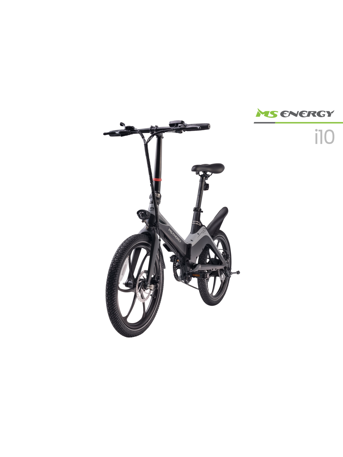 Elektrinis miesto dviratis MS ENERGY eBike i10 Black Grey