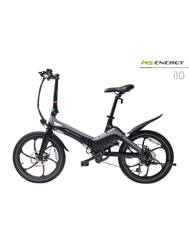 Elektrinis miesto dviratis MS ENERGY eBike i10 Black Grey 3