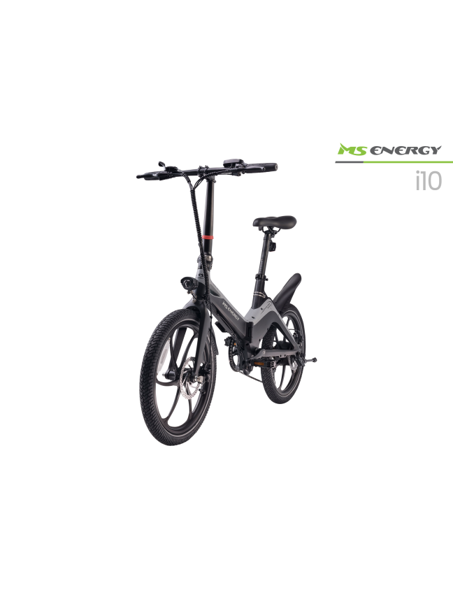 Elektrinis miesto dviratis MS ENERGY eBike i10 Black Grey