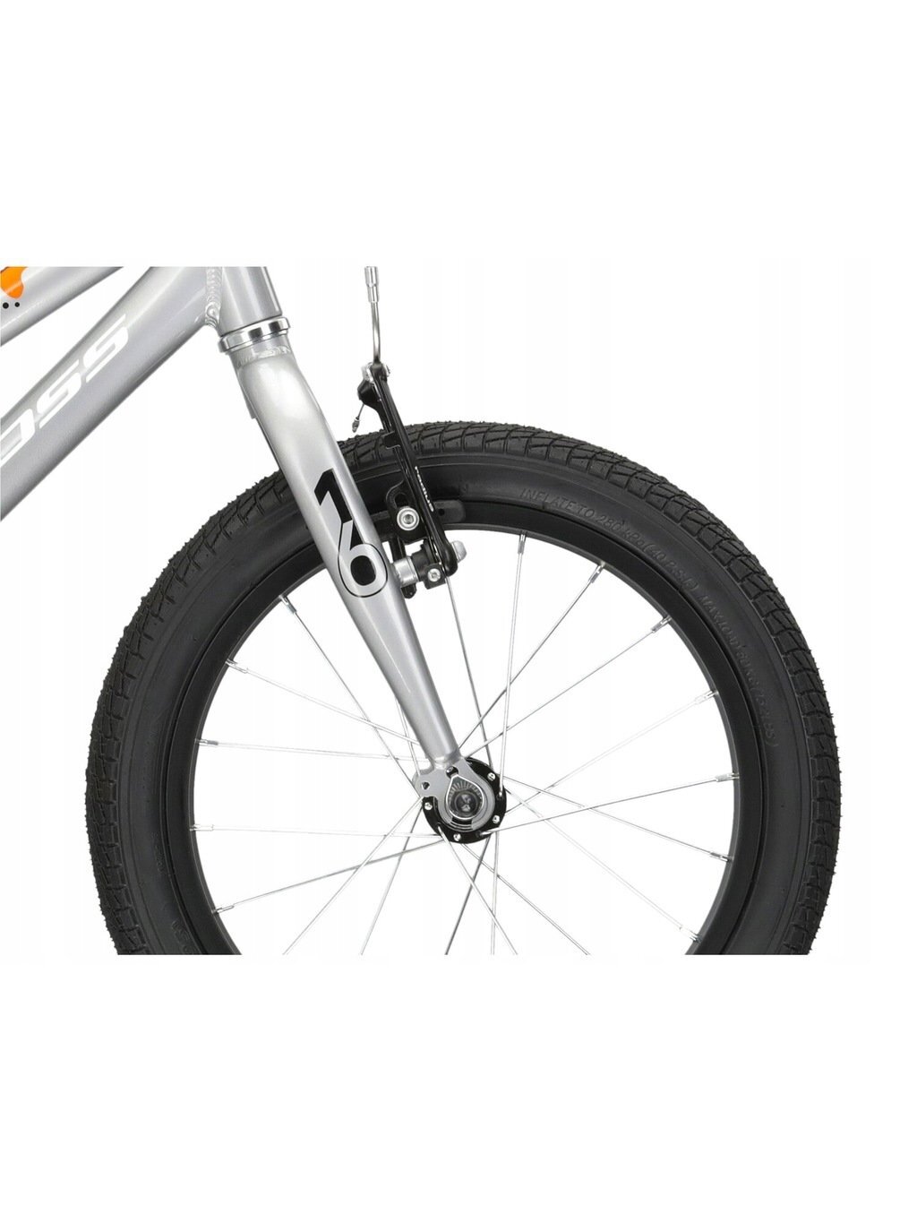 KROSS Racer 4.0 sil-whi-ora g vaikiškas dviratis (16") 8