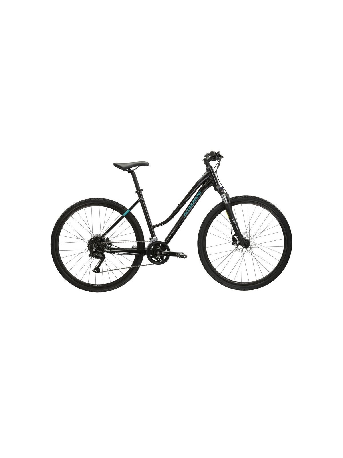 KROSS Evado 5.0 D bla-tur g moteriškas hibridinis dviratis (28") N