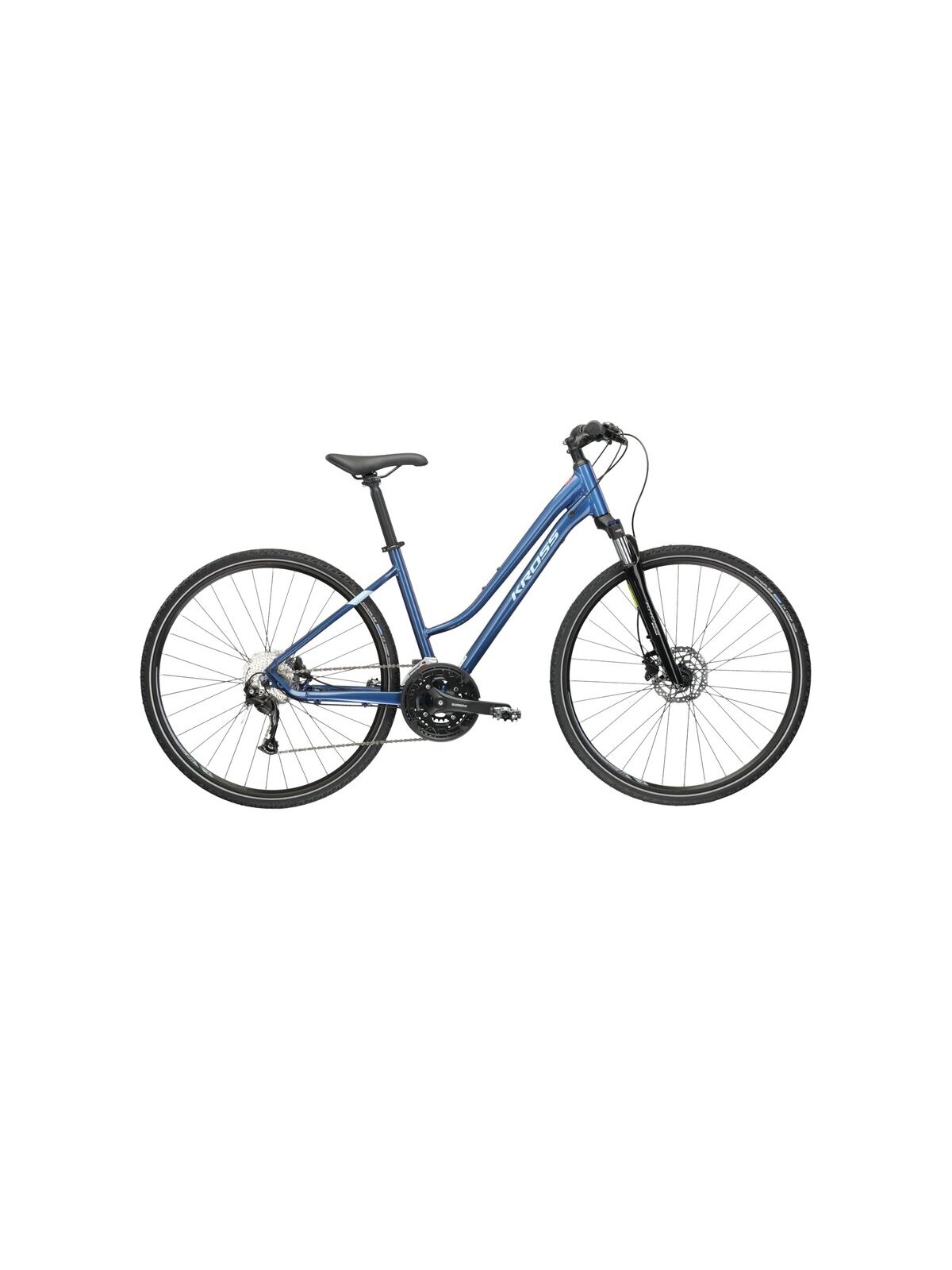 KROSS Evado 6.0 D PP blu-sbl g moteriškas hibridinis dviratis (28")