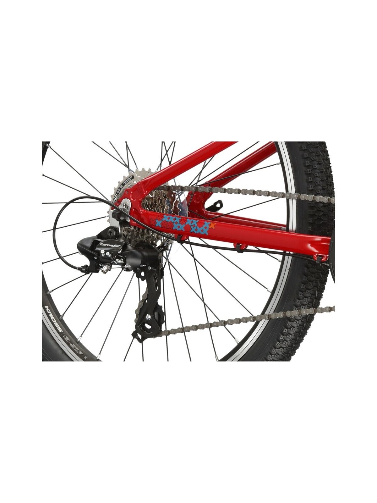 KROSS Level JR 1.0 red-tea g vaikiškas dviratis (24") 5