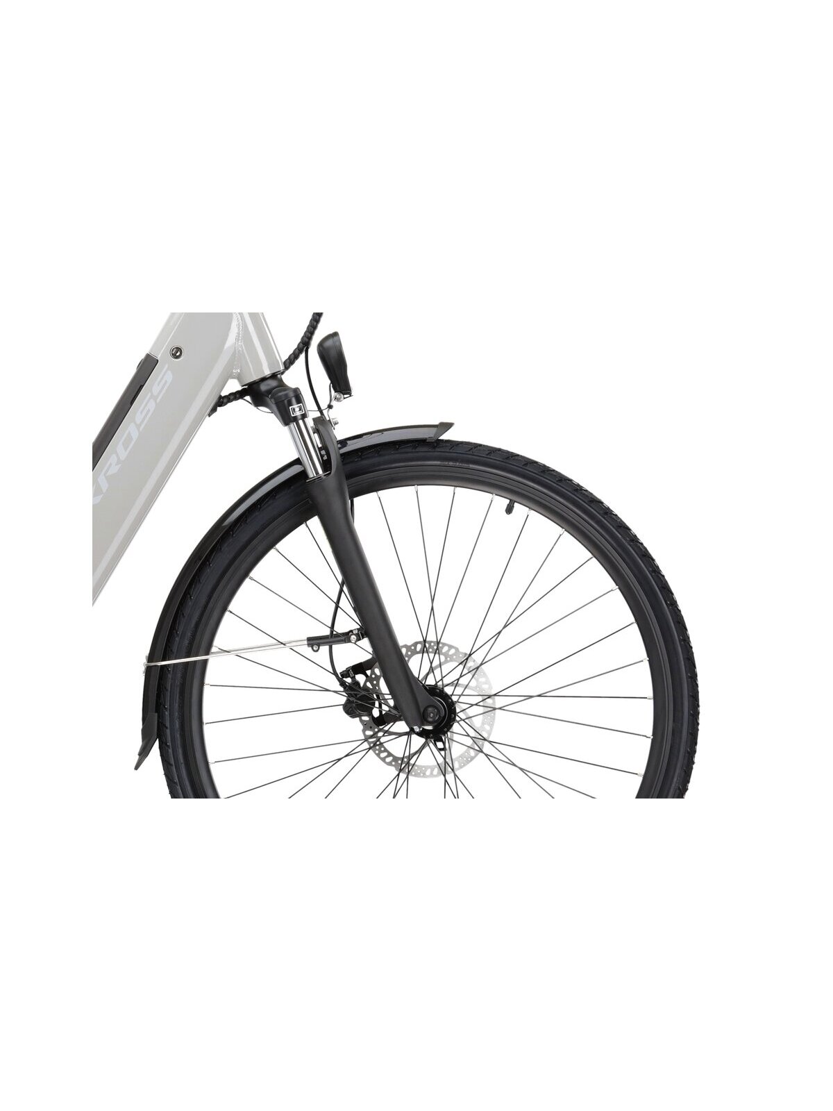 KROSS Trans Hybrid LS 2.0 561 Wh gry g elektrinis miesto dviratis (28") 10