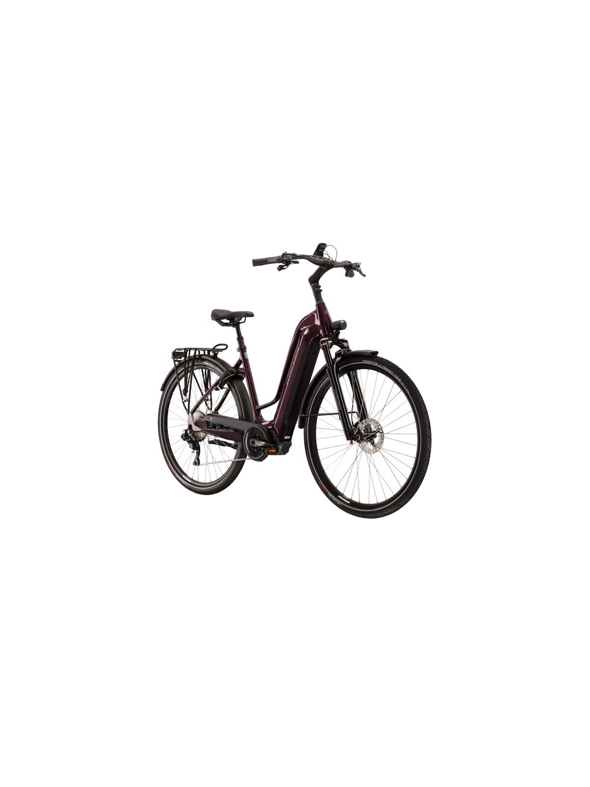 KROSS Trans Hybrid Prestige D 630 Wh pur g elektrinis moteriškas miesto dviratis 3