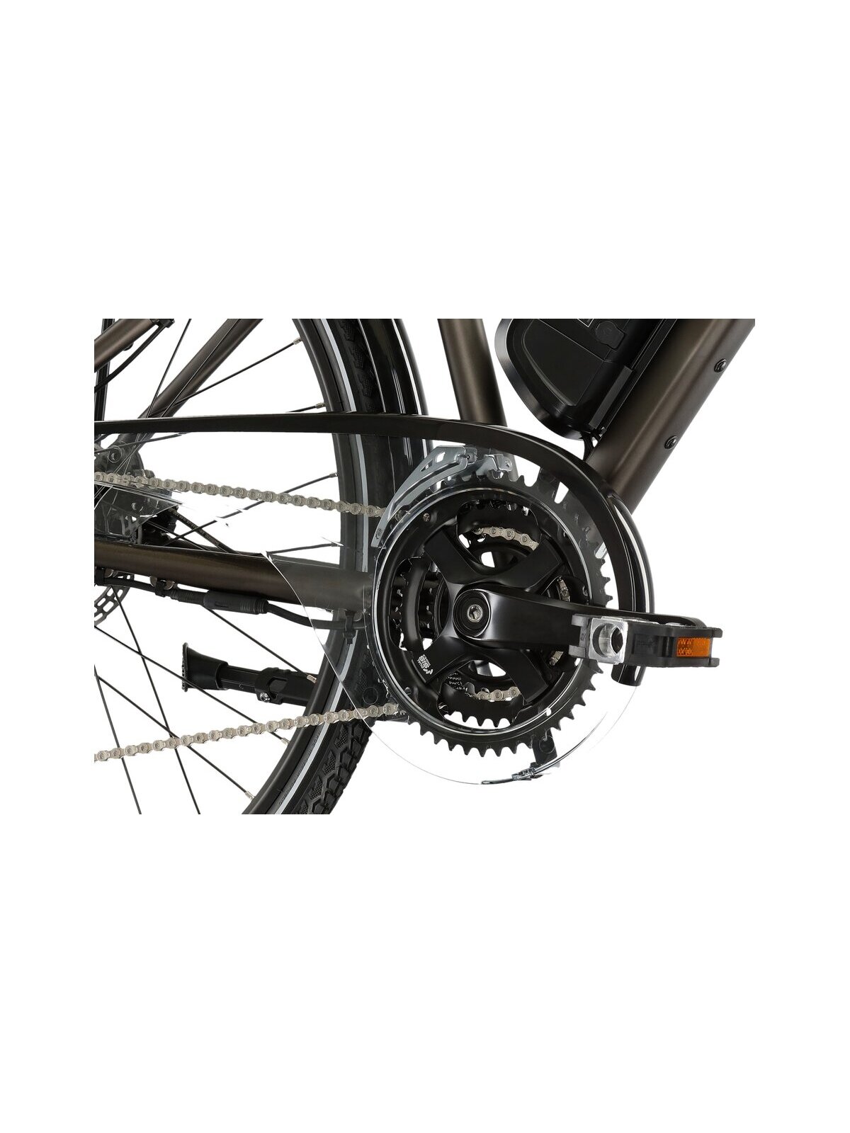KROSS Trans Hybrid ZZ 522Wh bro-gry m elektrinis miesto dviratis (28") 10 KROSS Trans Hybrid ZZ 522Wh bro-gry m elektrinis miesto dviratis (28") 10