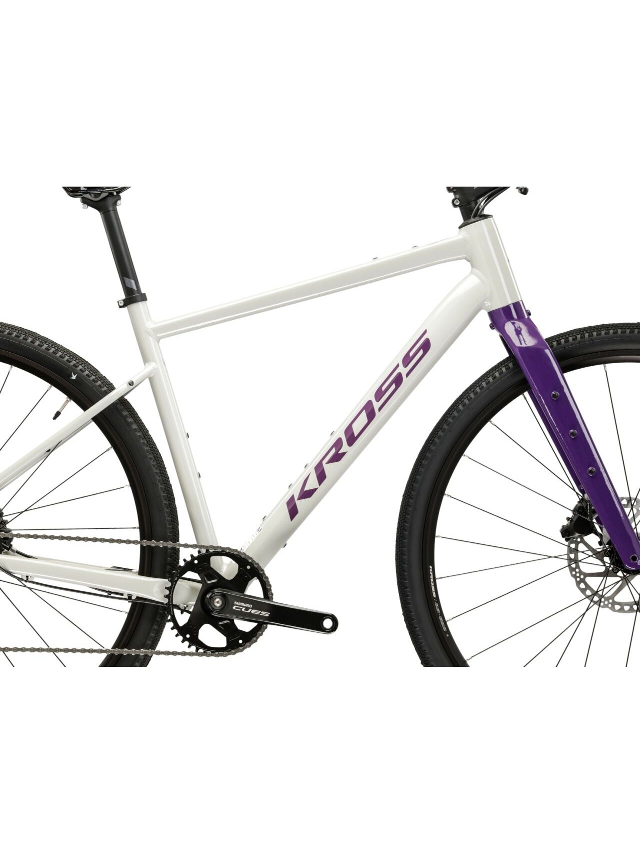 KROSS Esker 1.0 FL MY26 / Grey-Purple Glossy / Gravel dviratis (28") 4 KROSS Esker 1.0 FL MY26 / Grey-Purple Glossy / Gravel dviratis (28") 4