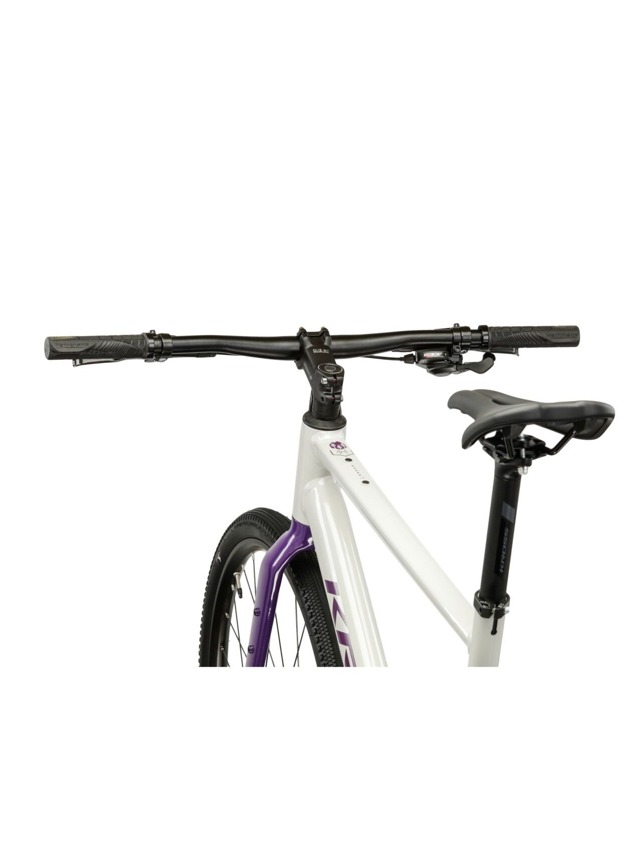 KROSS Esker 1.0 FL MY26 / Grey-Purple Glossy / Gravel dviratis (28") 5