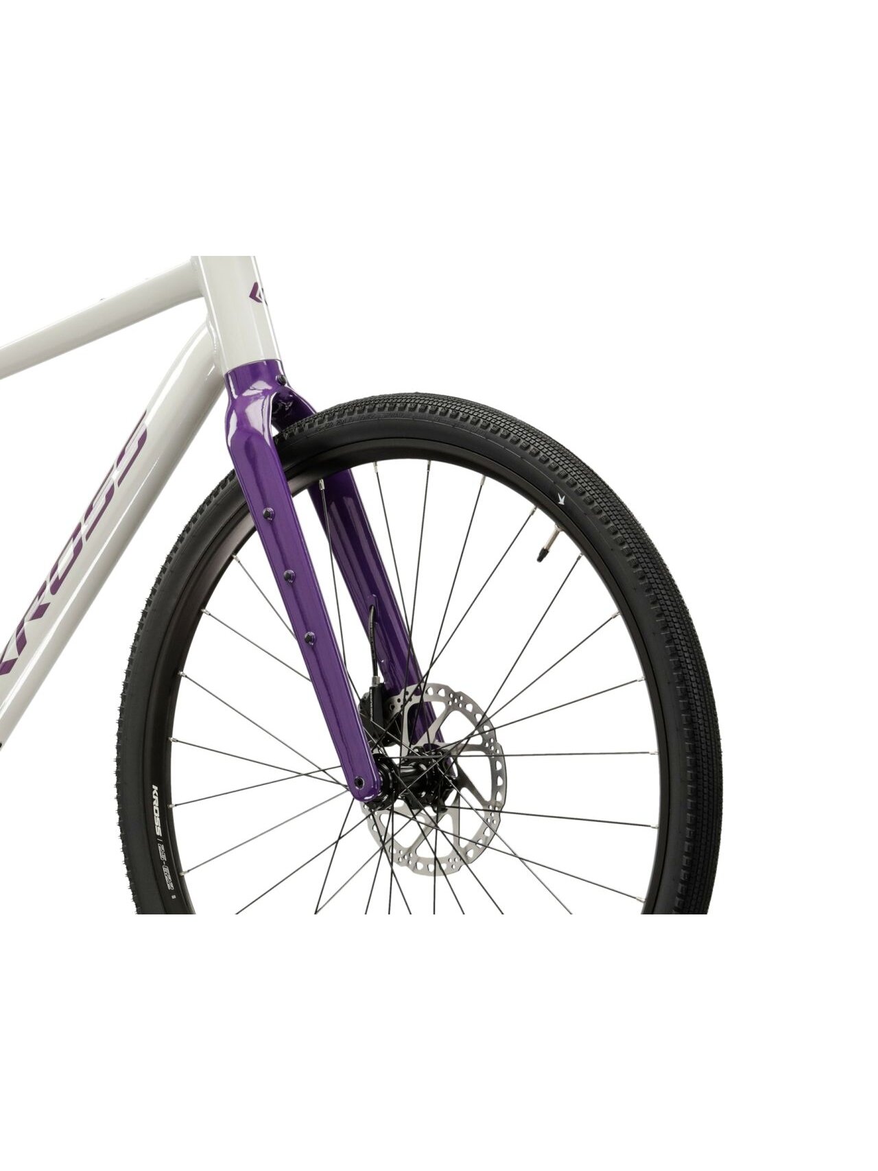 KROSS Esker 1.0 FL MY26 / Grey-Purple Glossy / Gravel dviratis (28") 6 KROSS Esker 1.0 FL MY26 / Grey-Purple Glossy / Gravel dviratis (28") 6