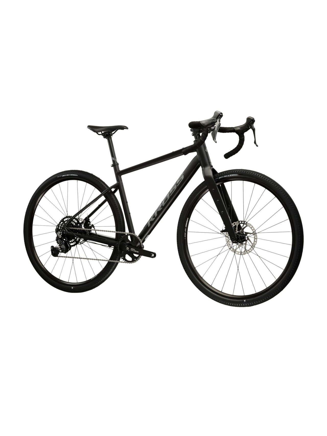 KROSS Esker 1.0 MY26 / Black-Graphite Matte / Gravel dviratis (28") 1