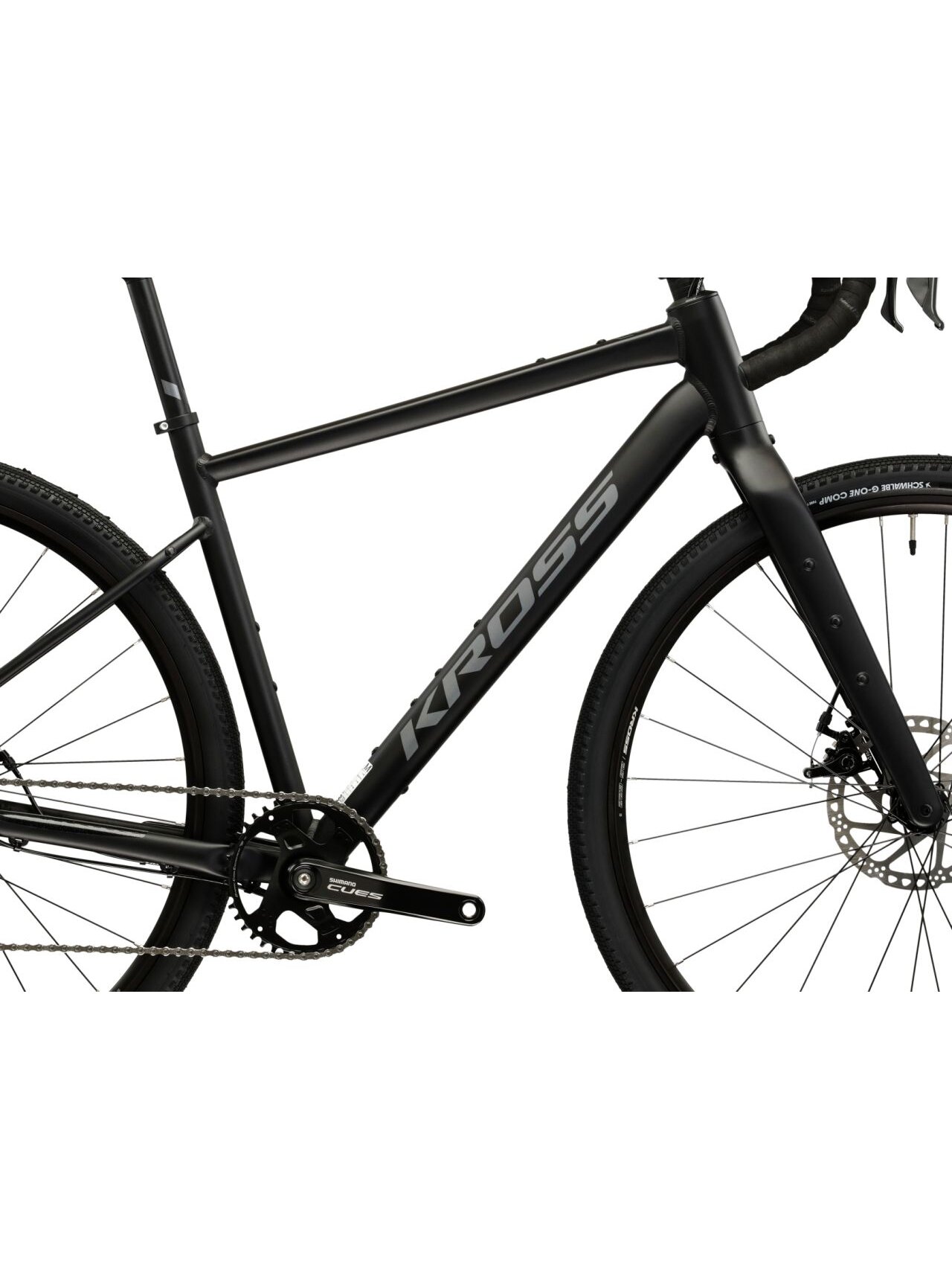 KROSS Esker 1.0 MY26 / Black-Graphite Matte / Gravel dviratis (28") 4