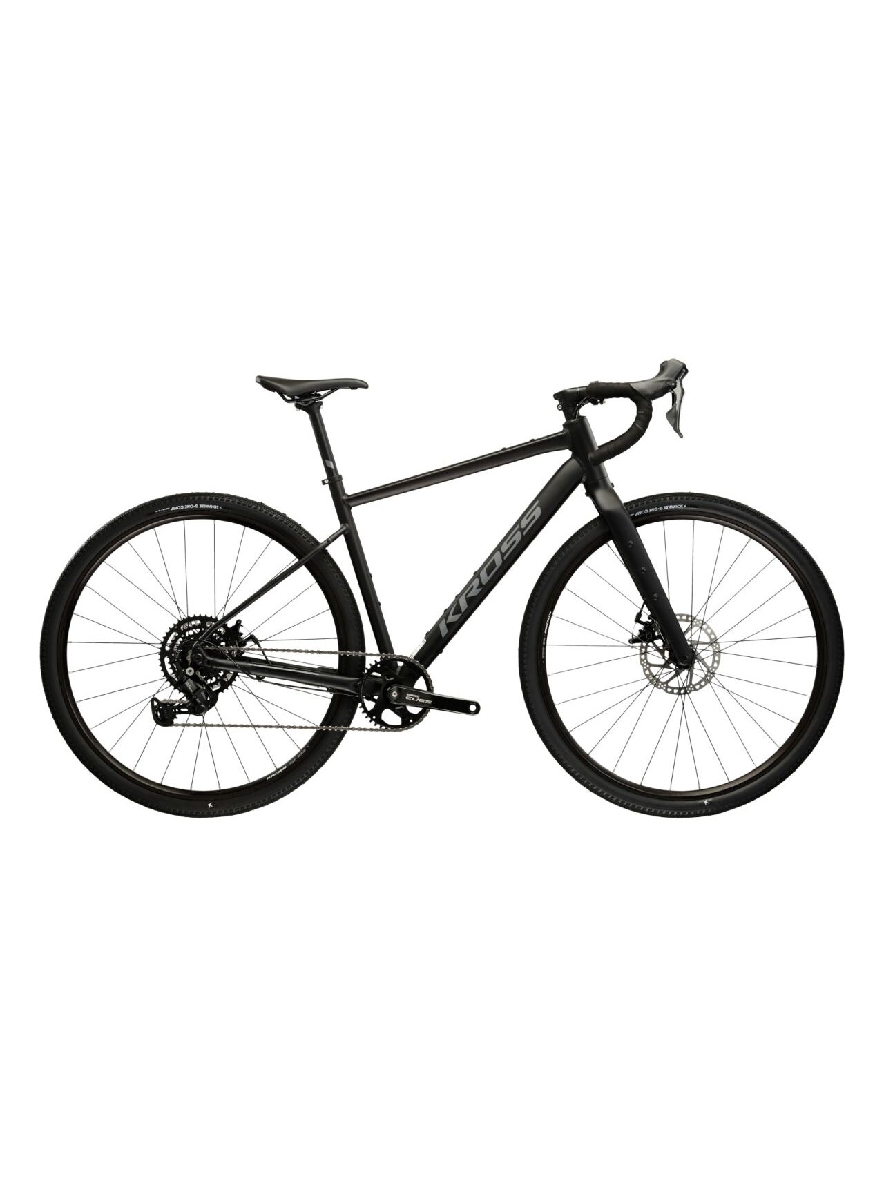 KROSS Esker 1.0 MY26 / Black-Graphite Matte / Gravel dviratis (28") KROSS Esker 1.0 MY26 / Black-Graphite Matte / Gravel dviratis (28")