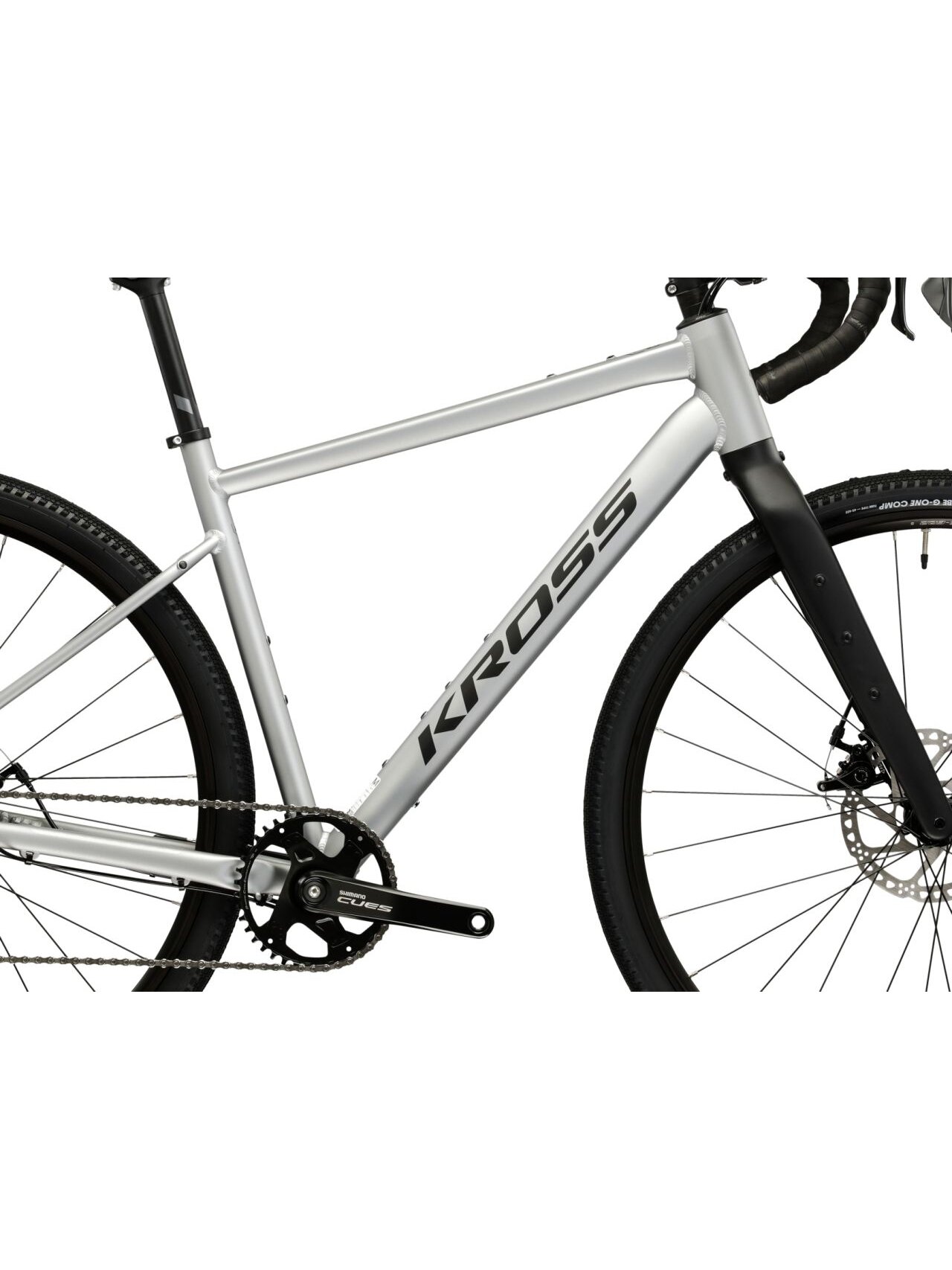 KROSS Esker 1.0 MY26 / Grey-Graphite Matte / Gravel dviratis (28") 4 KROSS Esker 1.0 MY26 / Grey-Graphite Matte / Gravel dviratis (28") 4