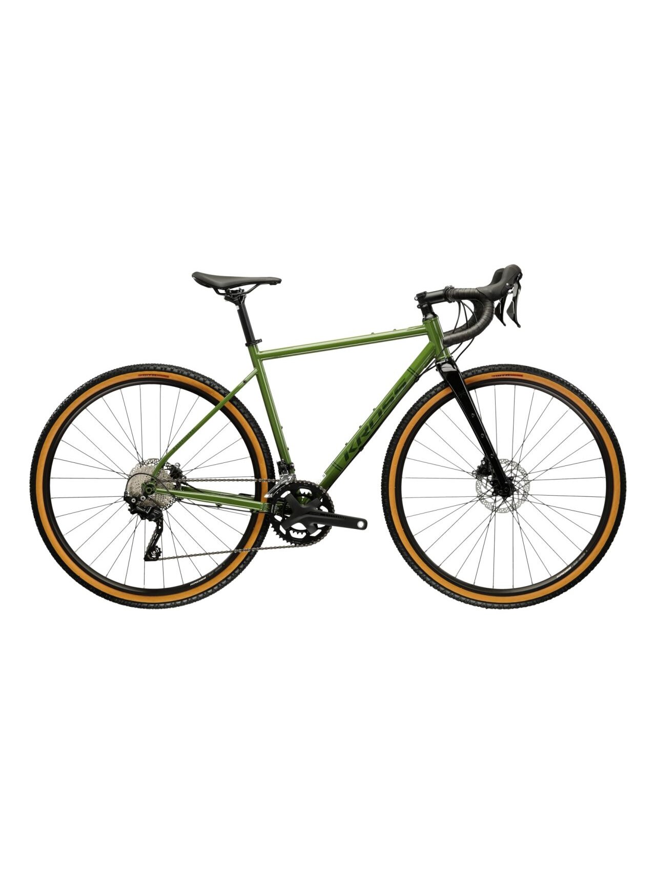 KROSS Esker 4.0 NG / Green-Black Gloss / gravel dviratis (28")