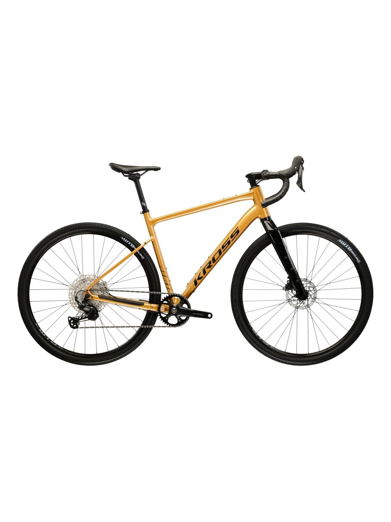 KROSS Esker 5.0 MY25 / Gold-Graphite Gloss / gravel dviratis (28'')