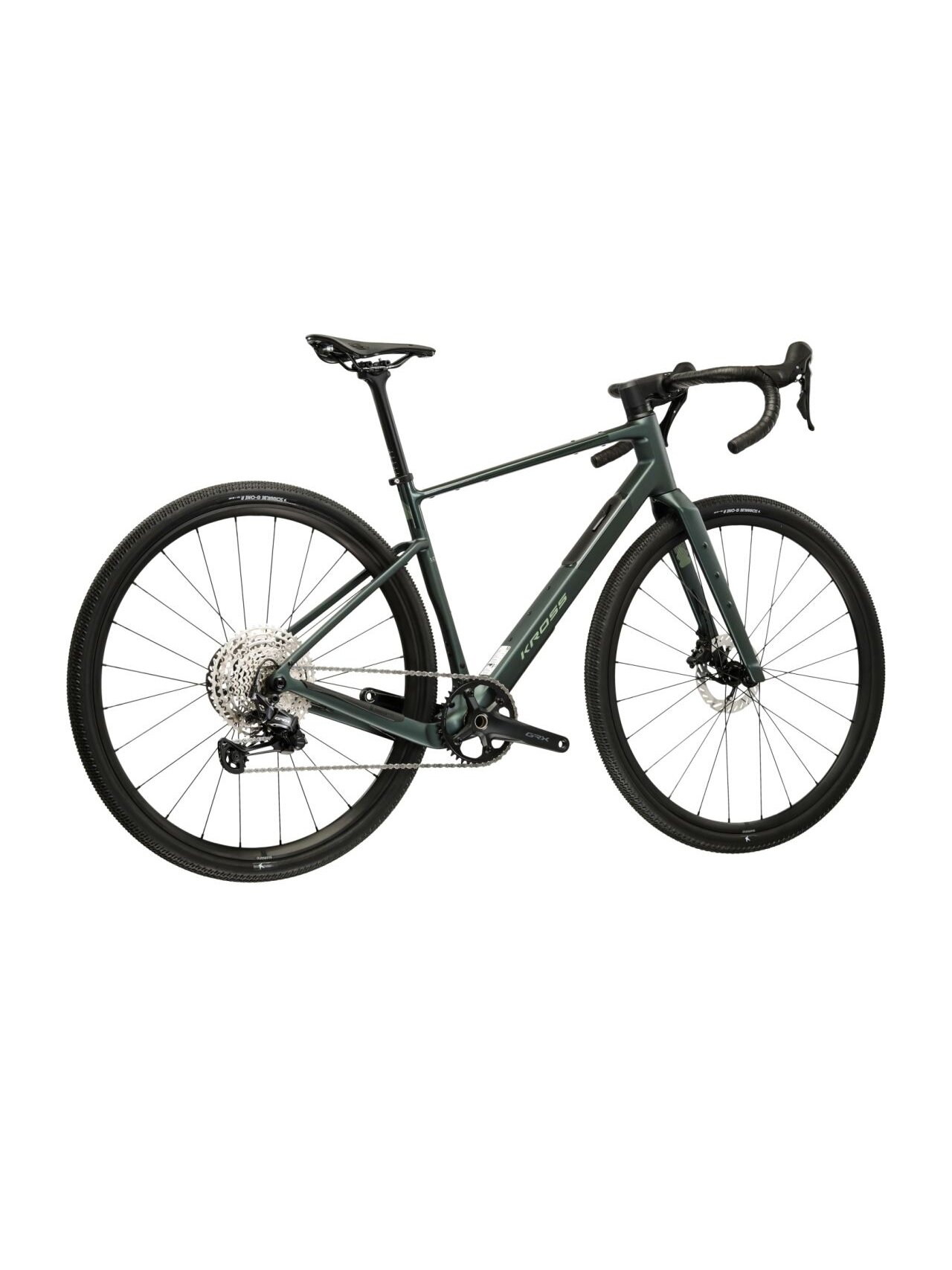 KROSS Esker ADV 1.0 MY26 / Green-Green Matte / gravel dviratis (28'') 2 KROSS Esker ADV 1.0 MY26 / Green-Green Matte / gravel dviratis (28'') 2