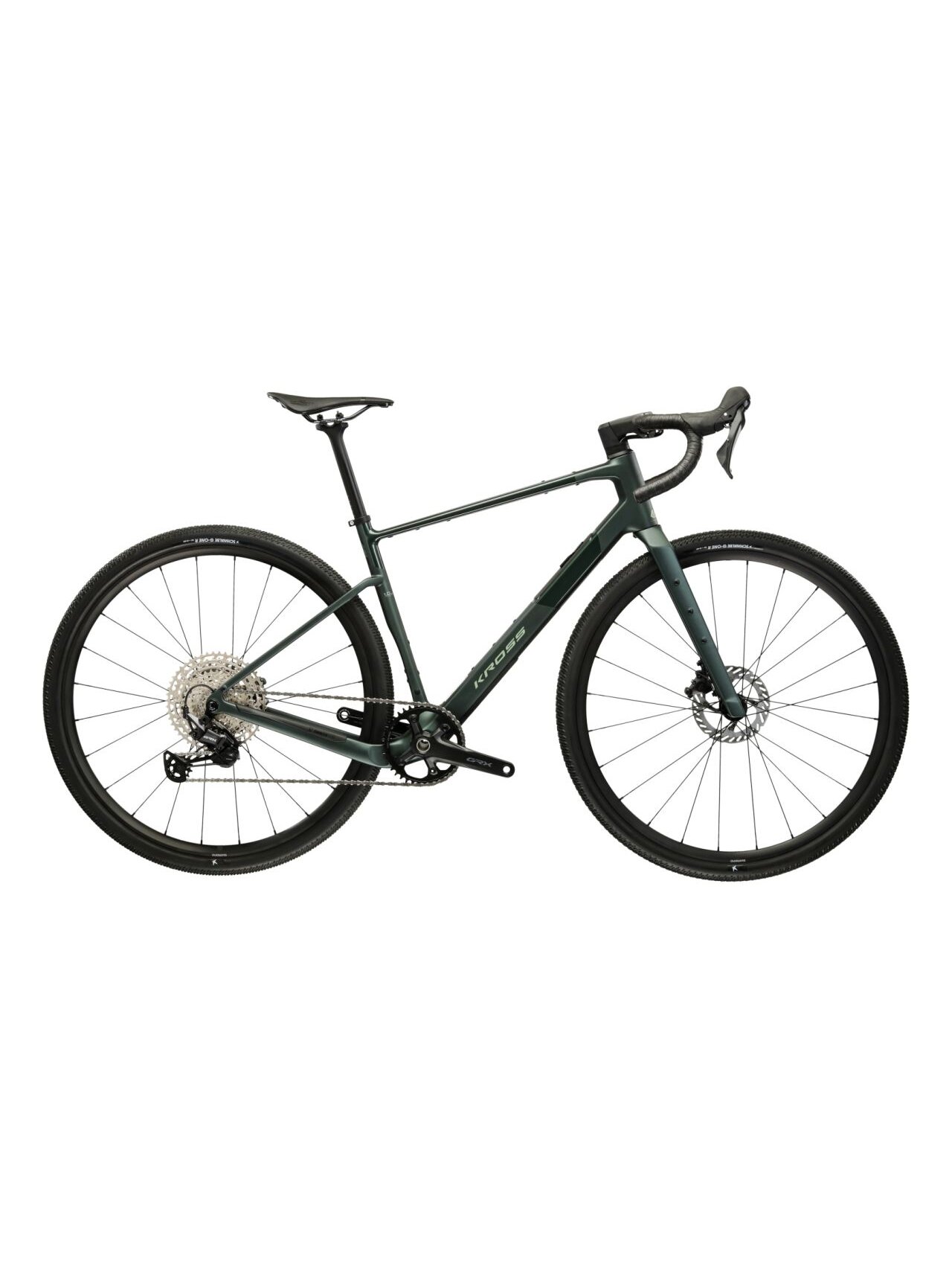 KROSS Esker ADV 1.0 MY26 / Green-Green Matte / gravel dviratis (28'')