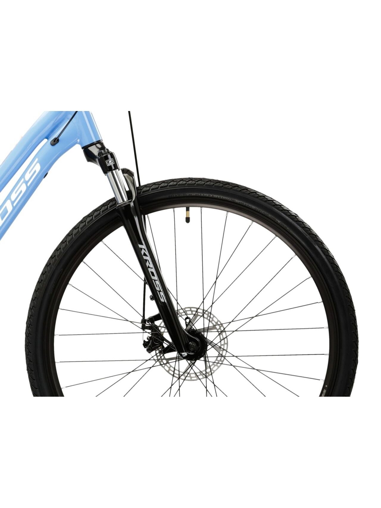 KROSS Evado 3.0 D blu-whi g moteriškas hibridinis dviratis (28") 5