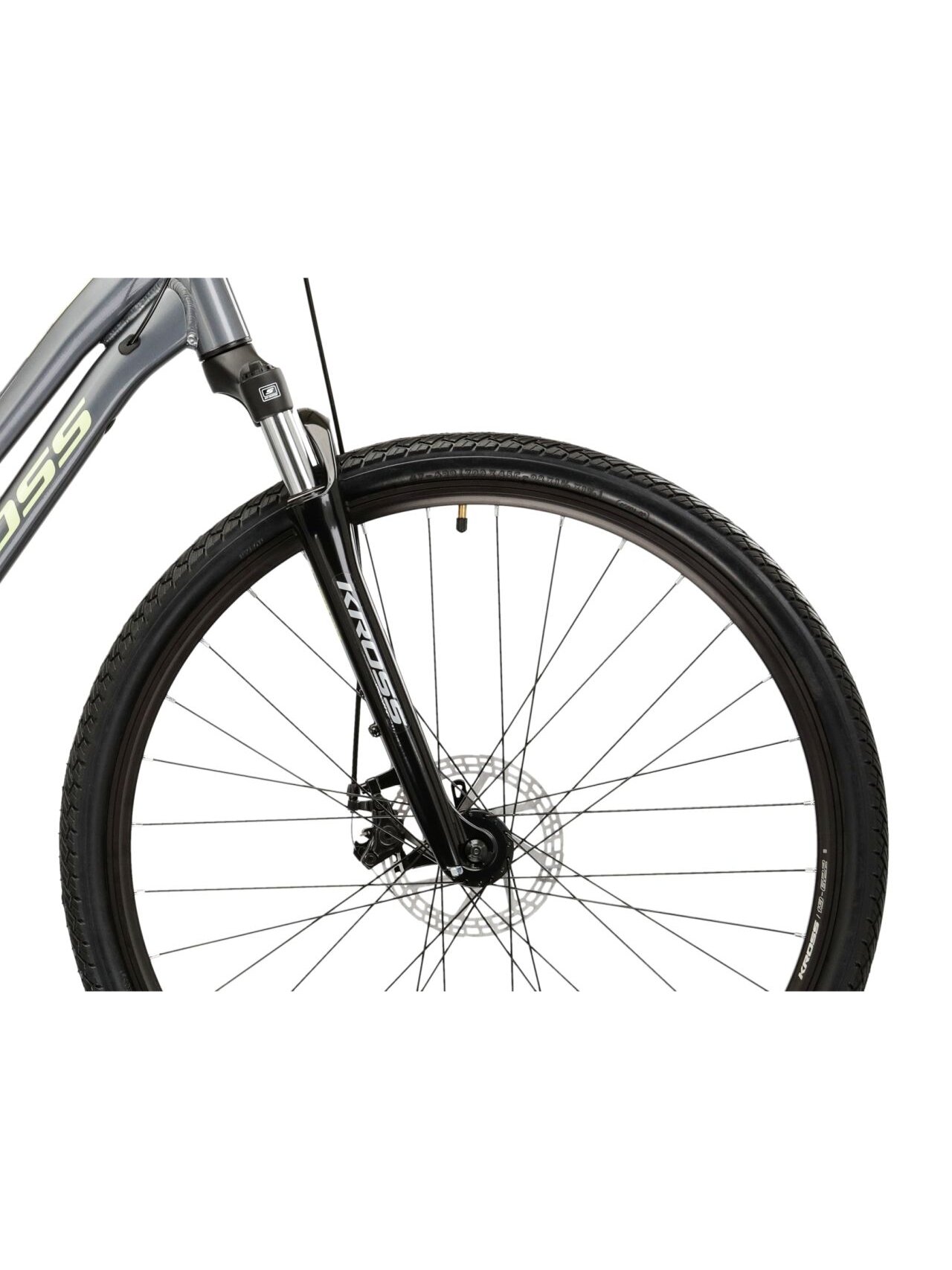 KROSS Evado 3.0 D MY26 / Grey-Green Gloss / moteriškas hibridinis dviratis (28") 5