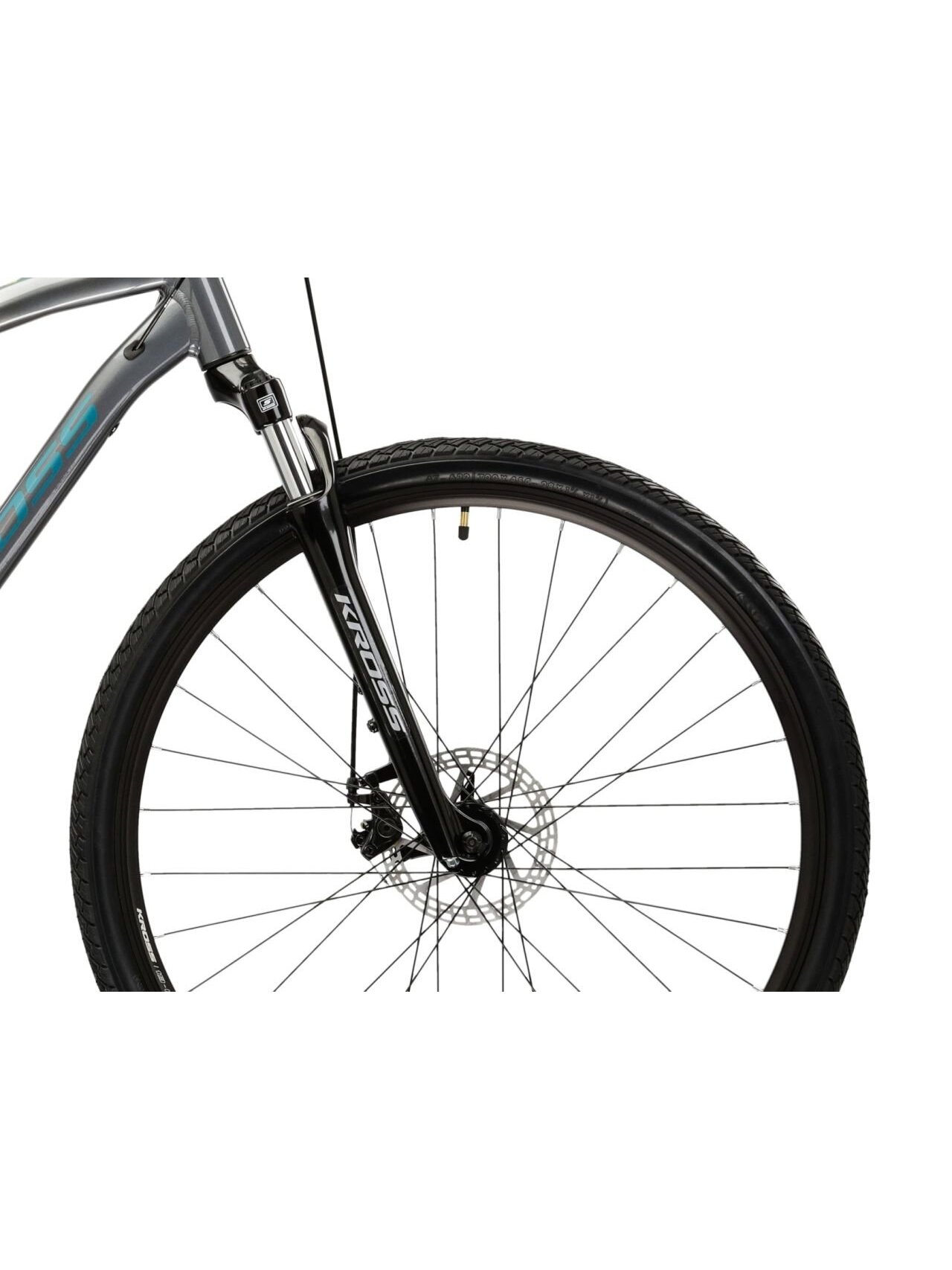 KROSS Evado 3.0 / Grey - Sea Gloss / hibridinis dviratis (28") 4 KROSS Evado 3.0 / Grey - Sea Gloss / hibridinis dviratis (28") 4