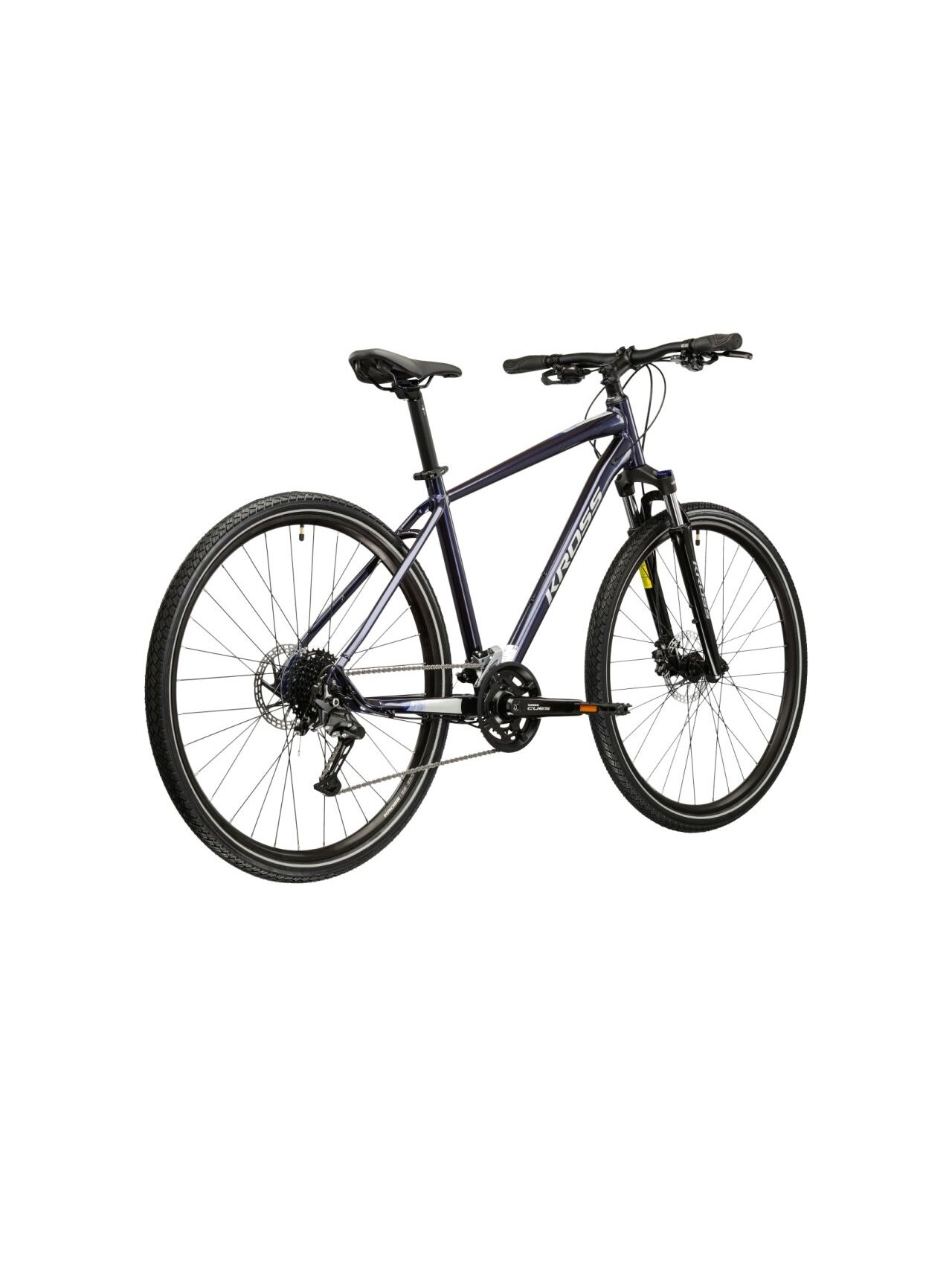 KROSS Evado 5.0 MY26 / Navy Blue-Silver Glossy / hibridinis dviratis (28'') 2 KROSS Evado 5.0 MY26 / Navy Blue-Silver Glossy / hibridinis dviratis (28'') 2