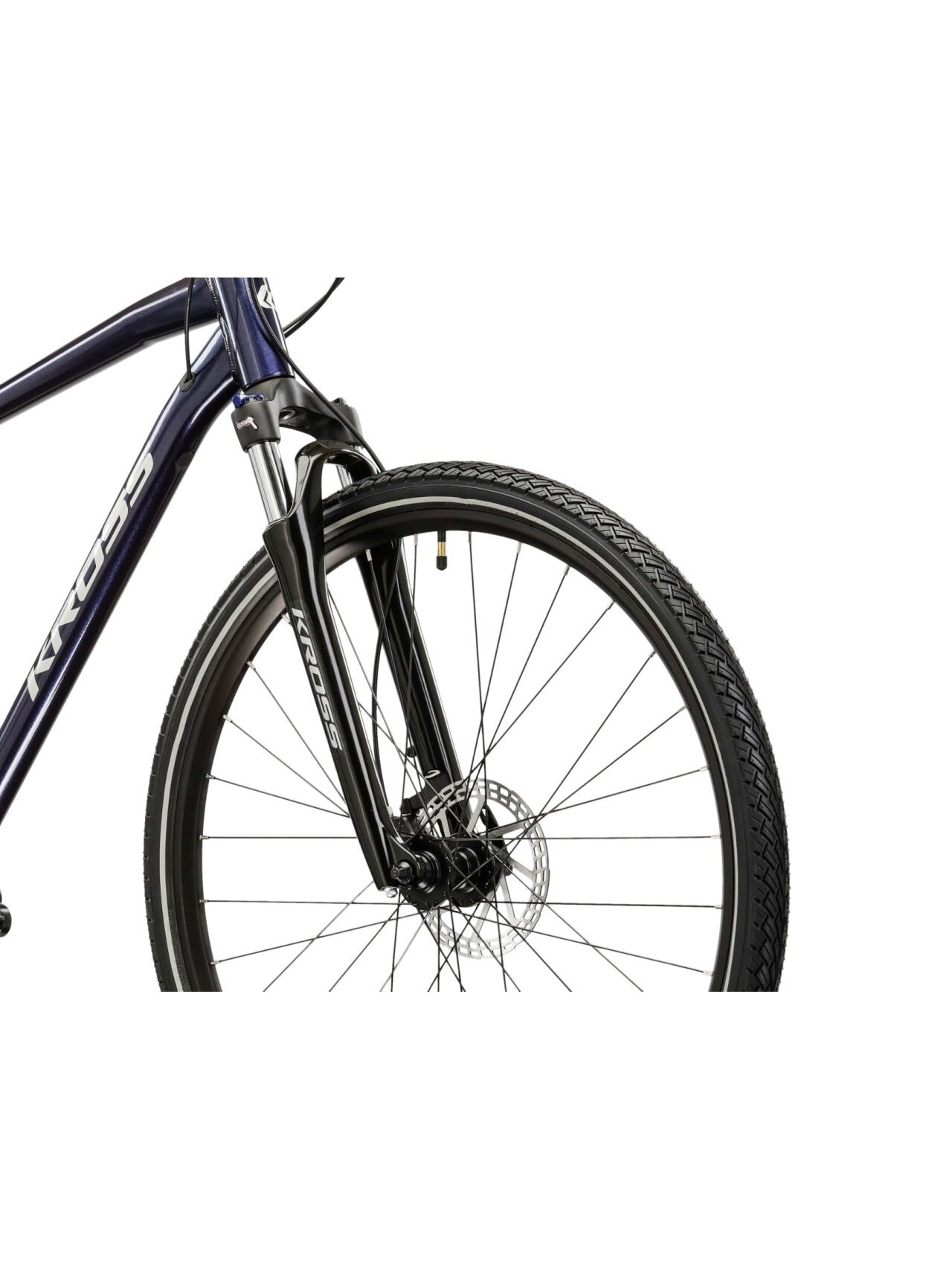 KROSS Evado 5.0 MY26 / Navy Blue-Silver Glossy / hibridinis dviratis (28'') 5 KROSS Evado 5.0 MY26 / Navy Blue-Silver Glossy / hibridinis dviratis (28'') 5