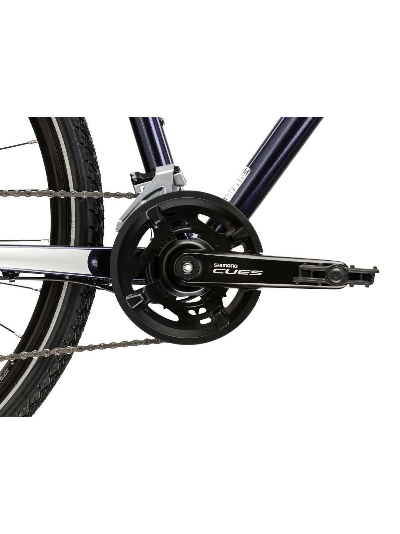 KROSS Evado 5.0 MY26 / Navy Blue-Silver Glossy / hibridinis dviratis (28'') 9 KROSS Evado 5.0 MY26 / Navy Blue-Silver Glossy / hibridinis dviratis (28'') 9