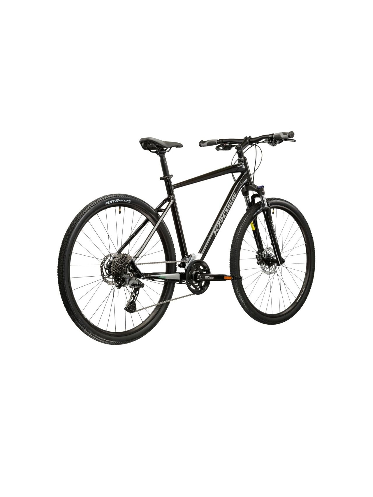 KROSS Evado 7.0 / Black-Silver Gloss / hibridinis dviratis (28") 2 KROSS Evado 7.0 / Black-Silver Gloss / hibridinis dviratis (28") 2
