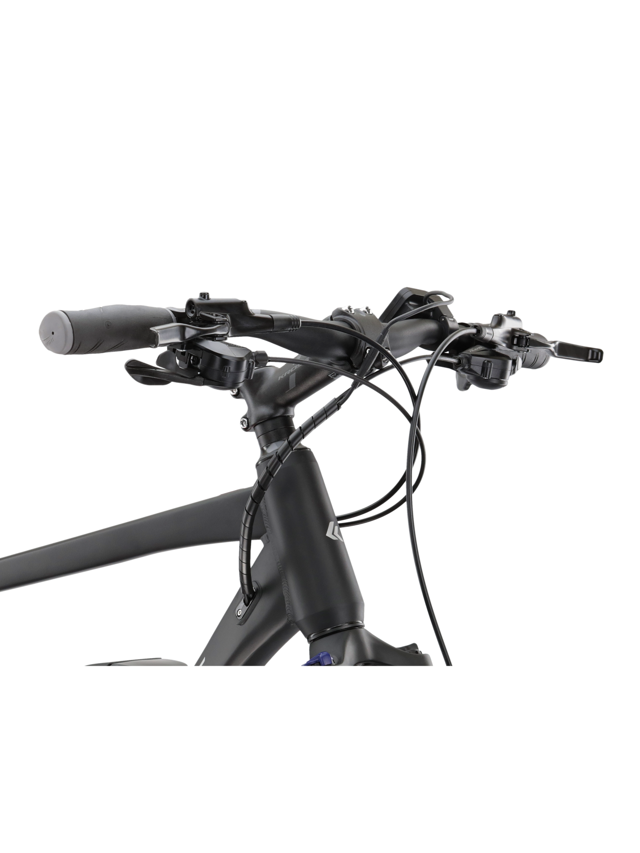 KROSS Evado Hybrid 1.0 SH / Black-Grey Matte / elektrinis hibridinis dviratis (28") 10 KROSS Evado Hybrid 1.0 SH / Black-Grey Matte / elektrinis hibridinis dviratis (28") 10