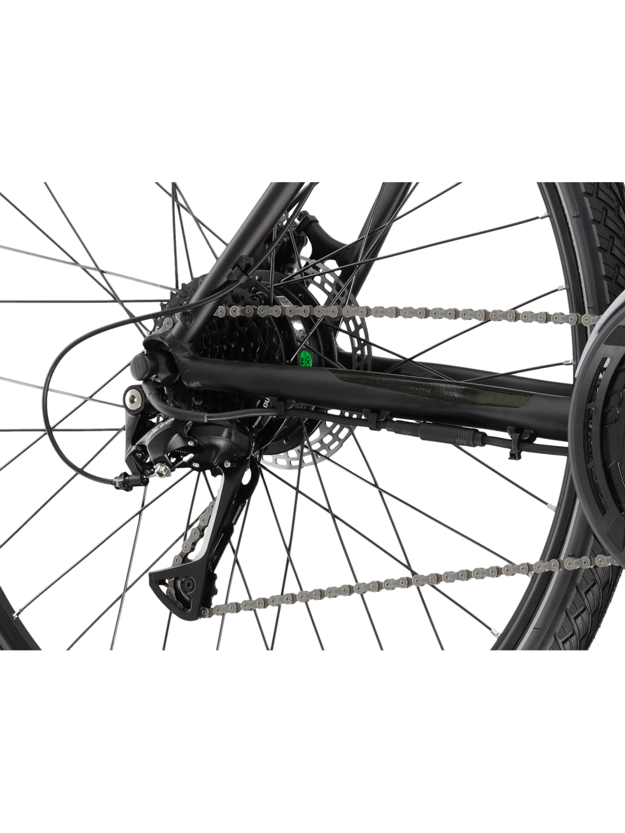 KROSS Evado Hybrid 1.0 SH / Black-Grey Matte / elektrinis hibridinis dviratis (28") 9