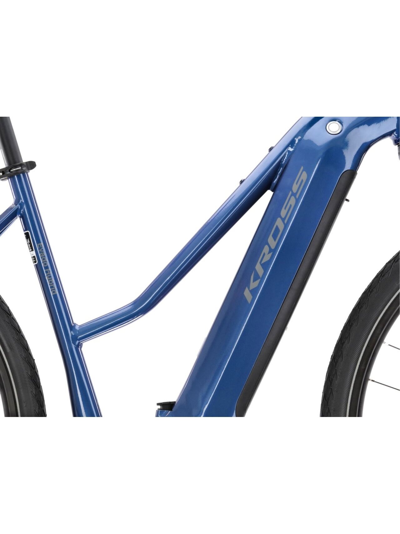 KROSS Evado Hybrid 6.0 / 630 Wh / Blue-Grey Gloss / hibridinis dviratis (28") 11 KROSS Evado Hybrid 6.0 / 630 Wh / Blue-Grey Gloss / hibridinis dviratis (28") 11