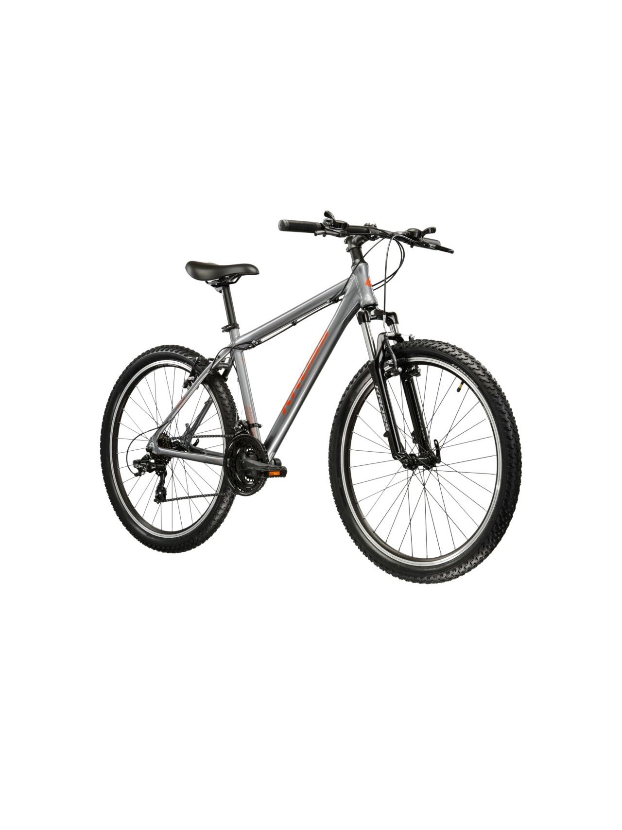 KROSS Hexagon 1.0 MY26 / Graphite-Orange Gloss / kalnų (MTB) dviratis (26") 1