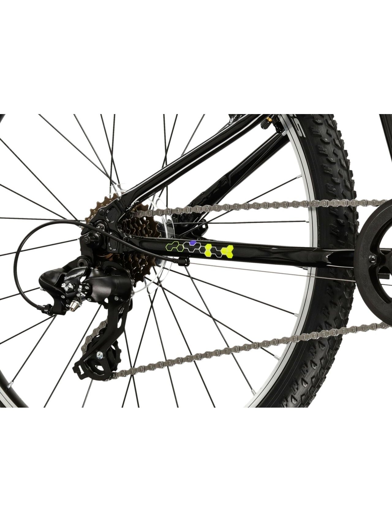 KROSS Hexagon JR 24 MY26 / Black-Yellow Gloss / vaikiškas dviratis (24") 6