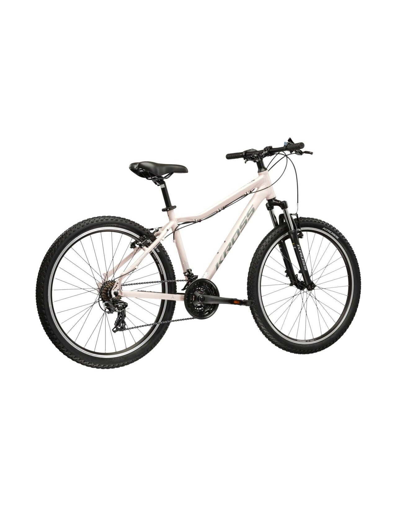 KROSS Lea 1.0 D MY26 / Pink-Grey Matte / moteriškas kalnų (MTB) dviratis (26") 2