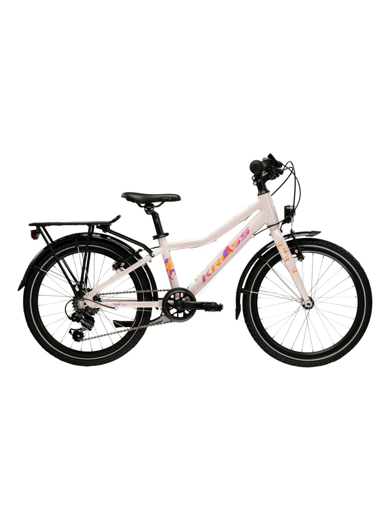 KROSS Lea Mini 3.0 EQ D / Pink Gloss / mergaitiškas vaikiškas dviratis (20") KROSS Lea Mini 3.0 EQ D / Pink Gloss / mergaitiškas vaikiškas dviratis (20")