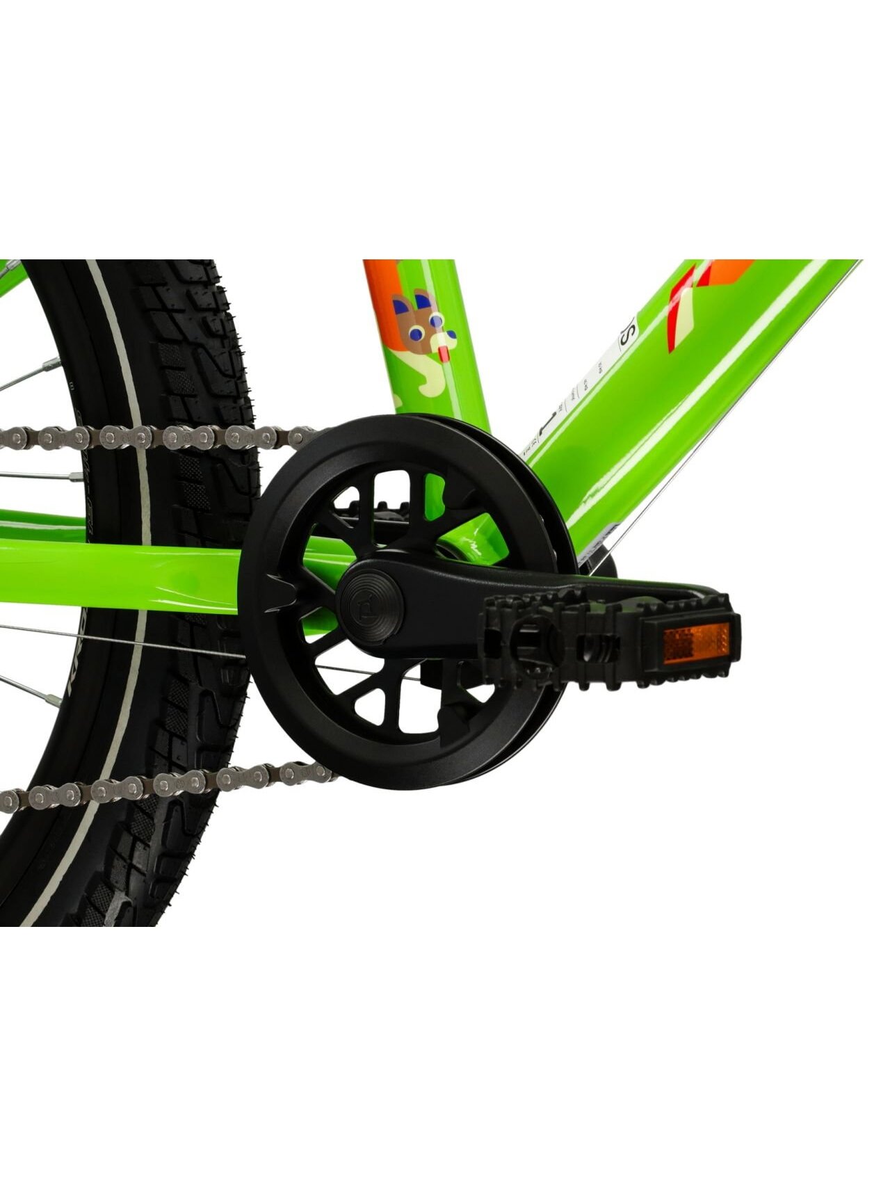 KROSS Level Mini 3.0 Light / Green-Orange Gloss / vaikiškas dviratis (20") 6