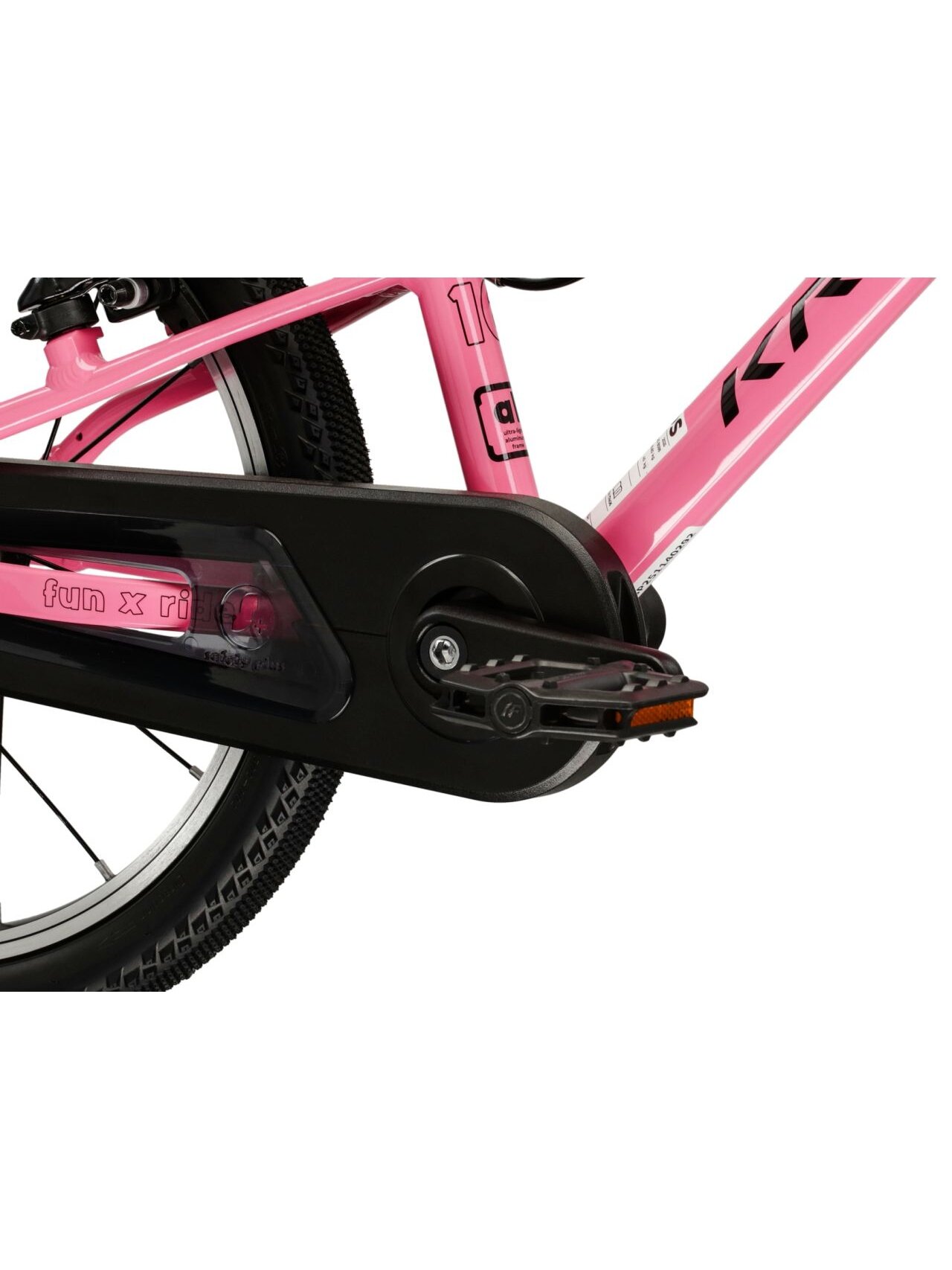 KROSS Liftie 16 MY26 / Pink-Black Gloss / lengvas vaikiškas dviratis (16") 7 KROSS Liftie 16 MY26 / Pink-Black Gloss / lengvas vaikiškas dviratis (16") 7