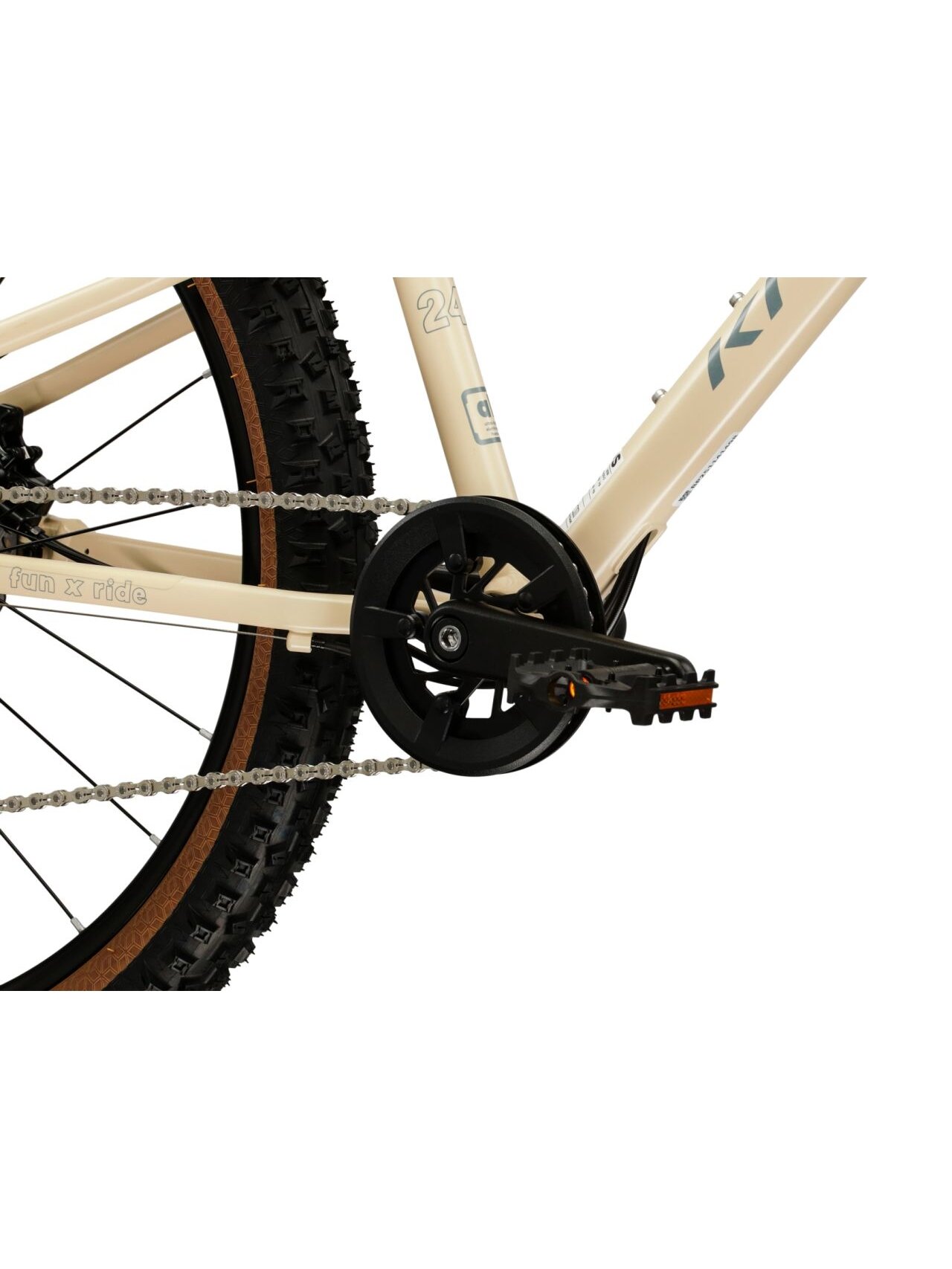 KROSS Liftie 24 X MY26 / Beige-Grey Matt / lengvas vaikiškas dviratis (24") 10 KROSS Liftie 24 X MY26 / Beige-Grey Matt / lengvas vaikiškas dviratis (24") 10