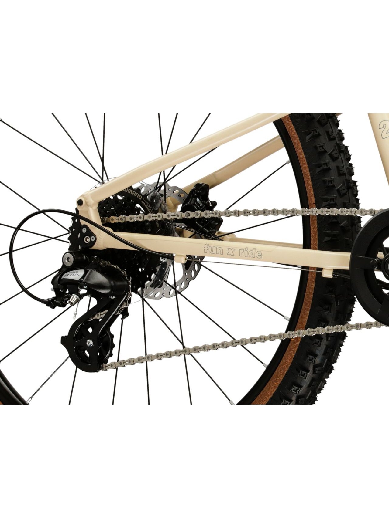 KROSS Liftie 24 X MY26 / Beige-Grey Matt / lengvas vaikiškas dviratis (24") 7 KROSS Liftie 24 X MY26 / Beige-Grey Matt / lengvas vaikiškas dviratis (24") 7