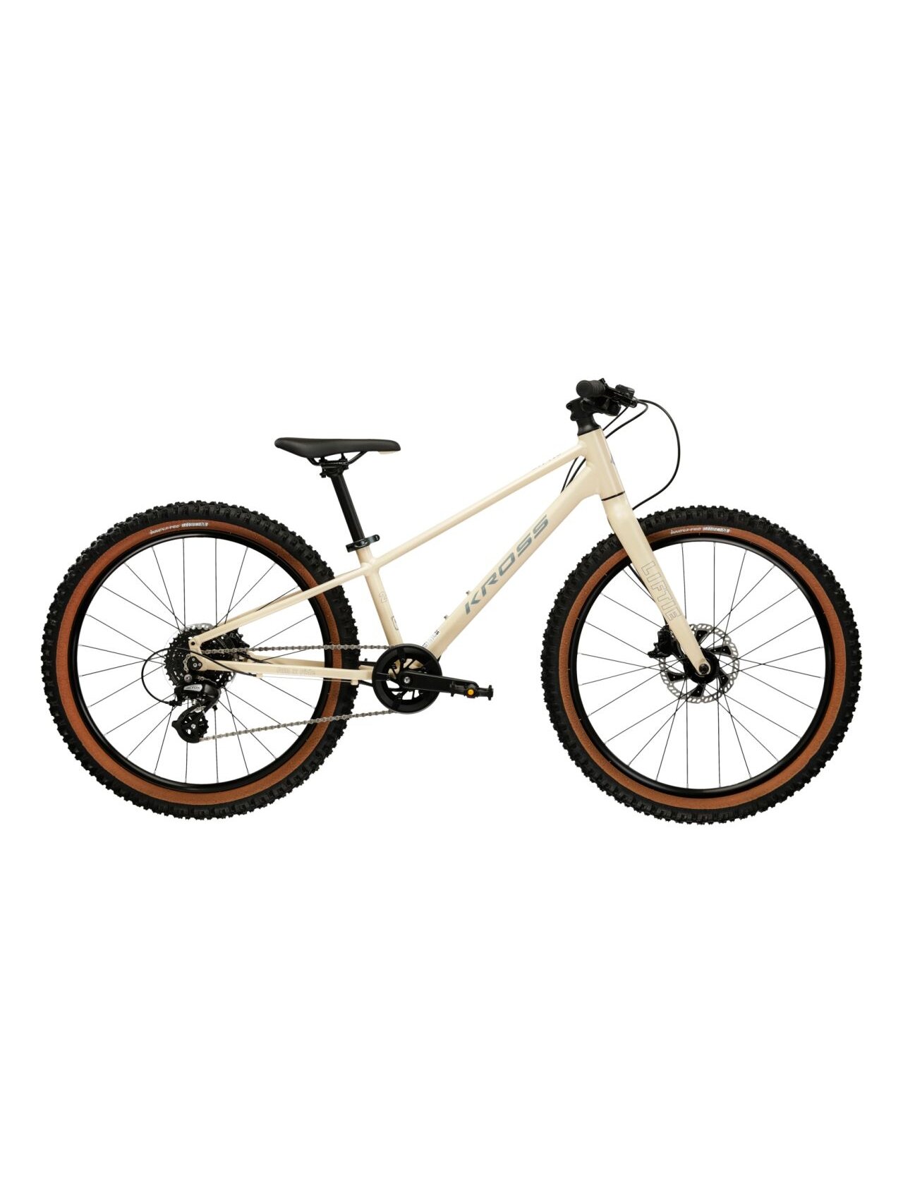 KROSS Liftie 24 X MY26 / Beige-Grey Matt / lengvas vaikiškas dviratis (24")