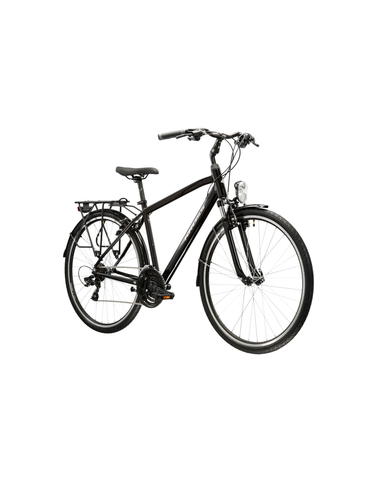 KROSS Trans 1.0 / Black-Grey Gloss / miesto dviratis (28") 1
