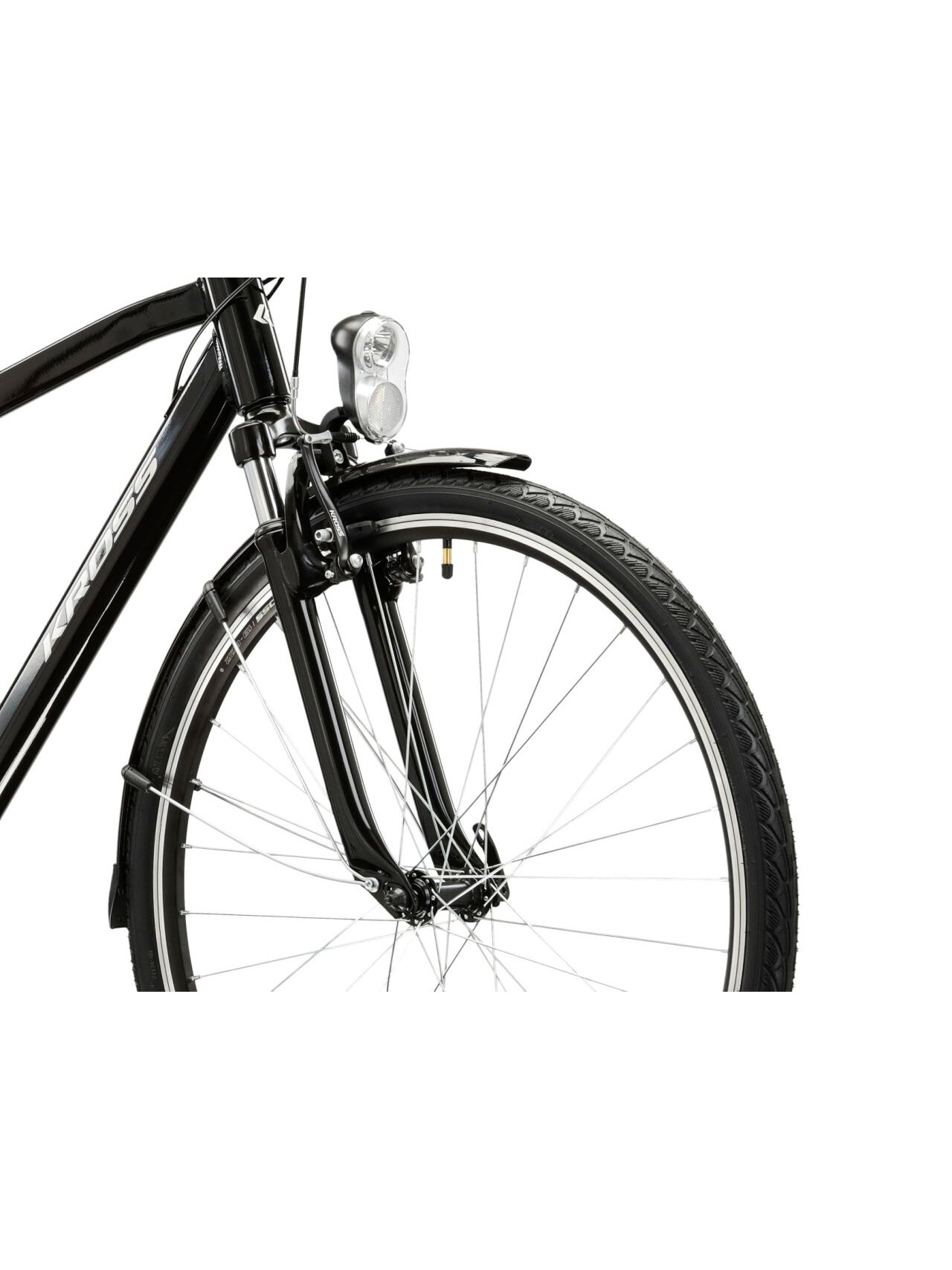 KROSS Trans 1.0 / Black-Grey Gloss / miesto dviratis (28") 5