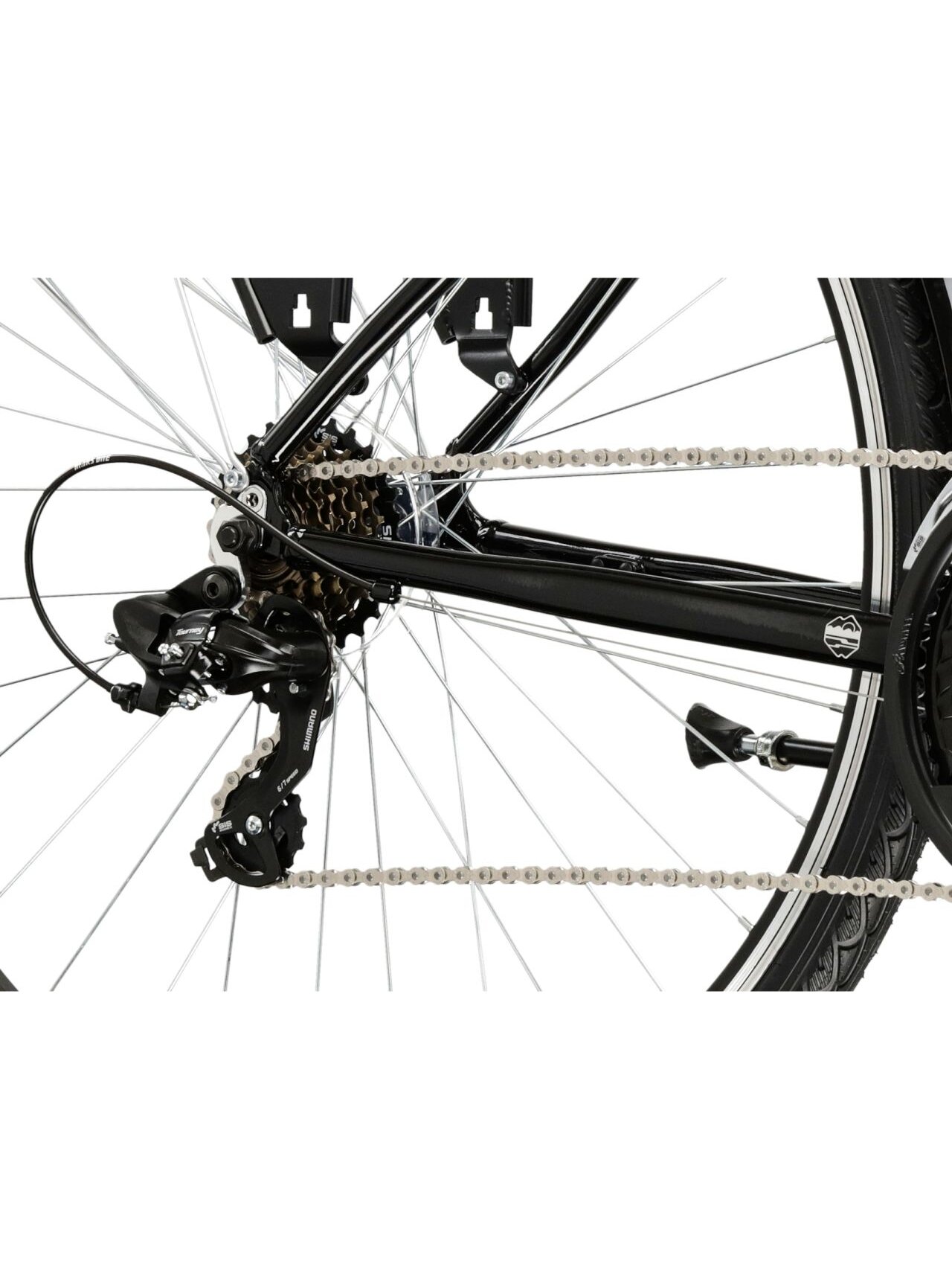 KROSS Trans 1.0 / Black-Grey Gloss / miesto dviratis (28") 8