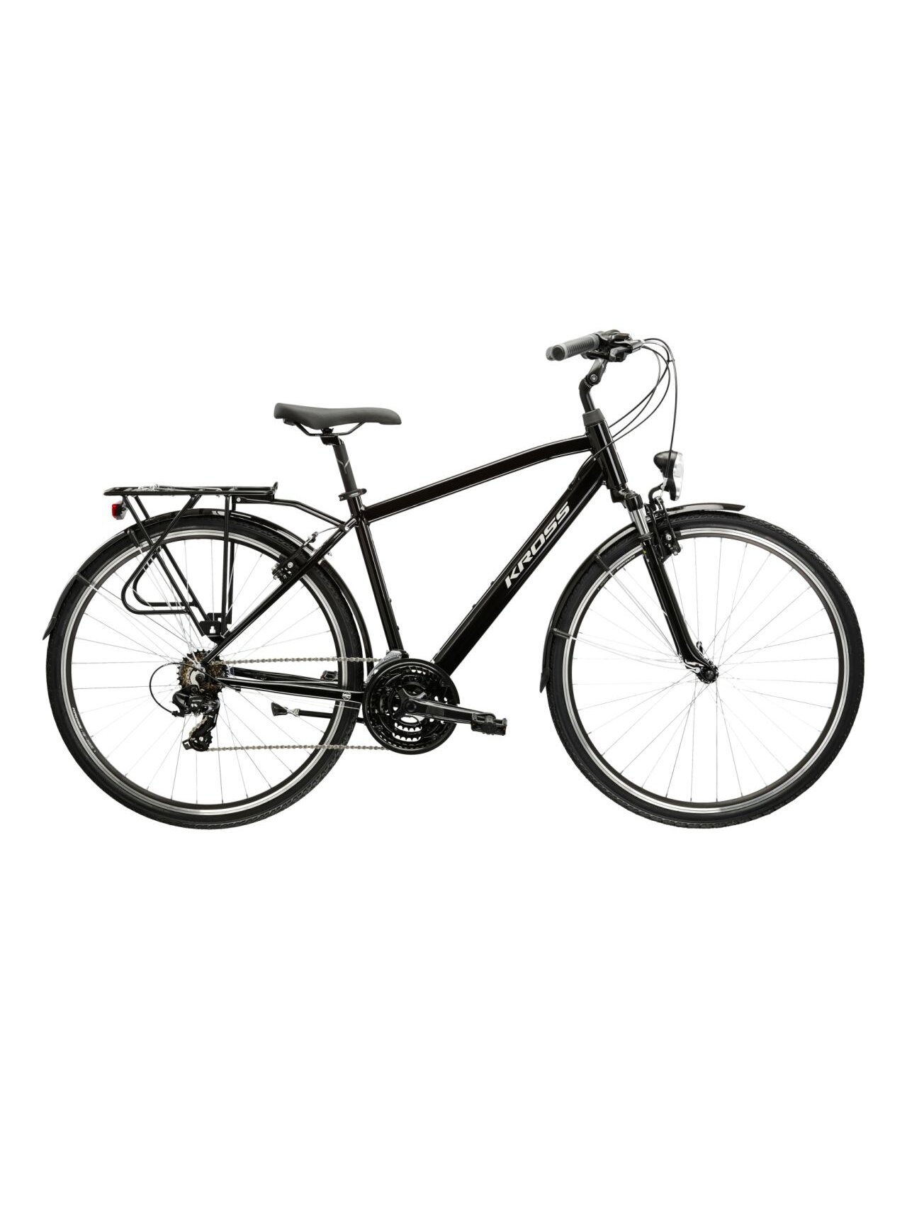 KROSS Trans 1.0 / Black-Grey Gloss / miesto dviratis (28") KROSS Trans 1.0 / Black-Grey Gloss / miesto dviratis (28")