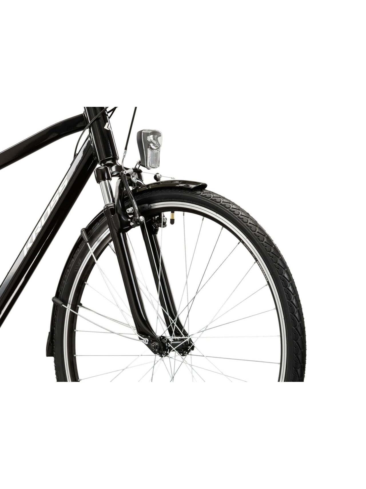 KROSS Trans 1.0 D / Black-Silver Gloss / miesto dviratis (28") MY26 4