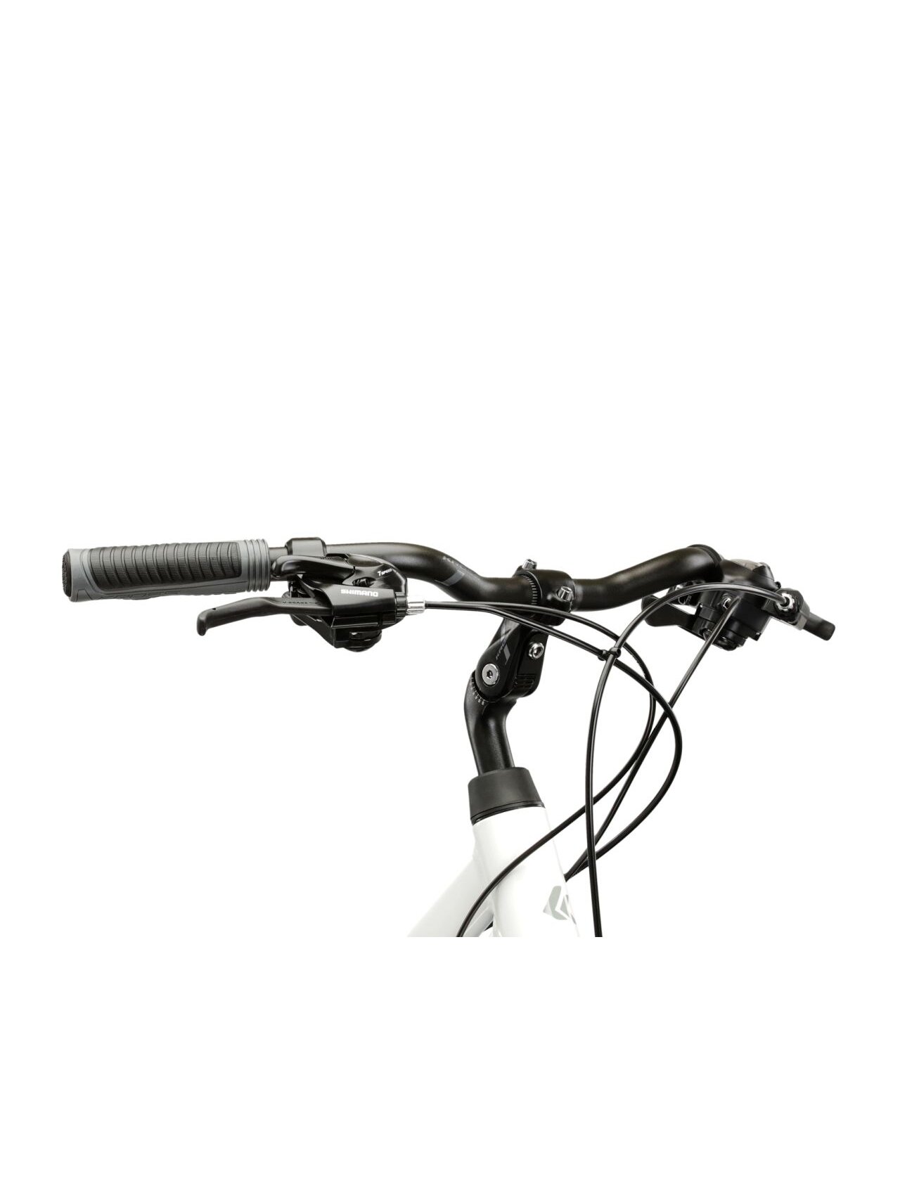 KROSS Trans 1.0 D / White-Grey Gloss / moteriškas miesto dviratis (28") MY26 3