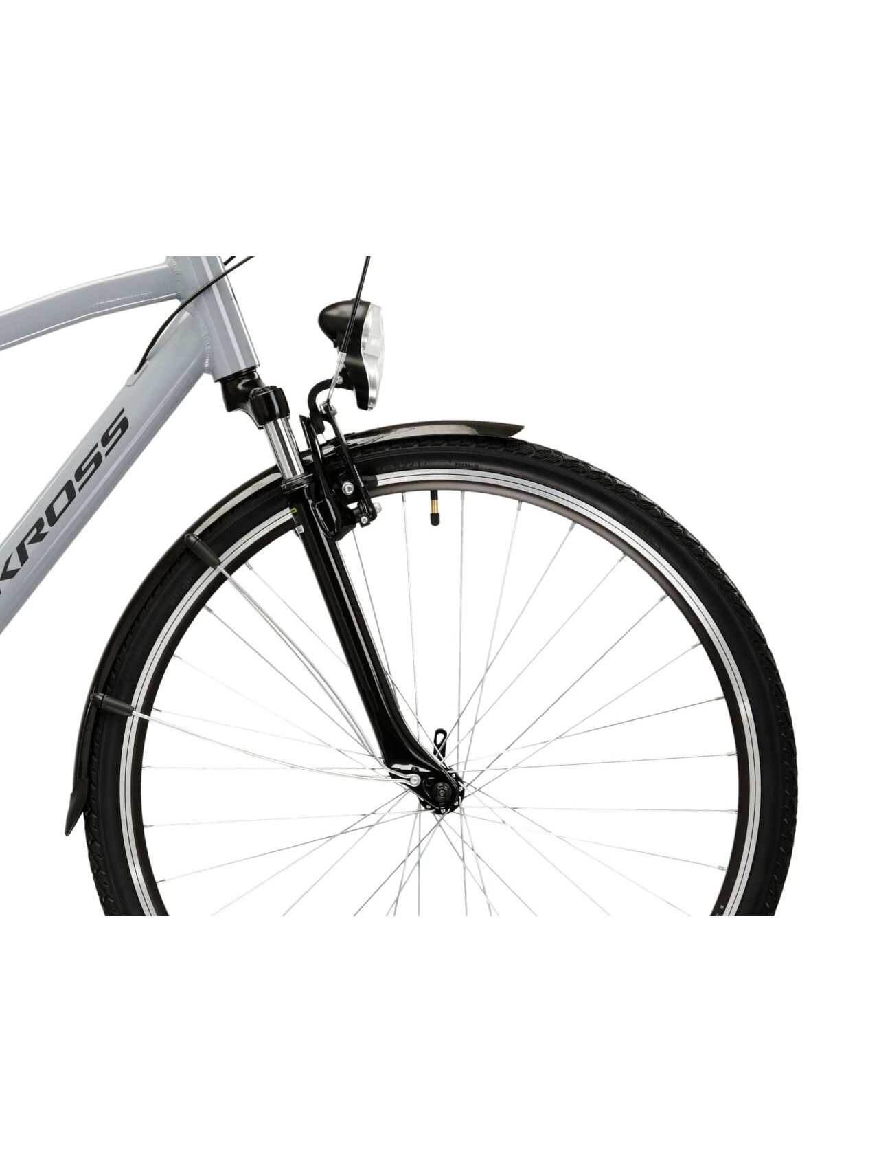 KROSS Trans 1.0 / Grey-Black Gloss / miesto dviratis (28") 3